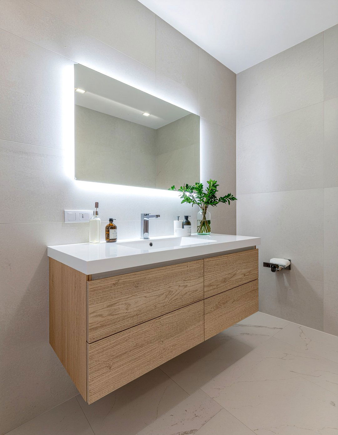 Floating bathroom cabinet - 30 primary bathroom ideas