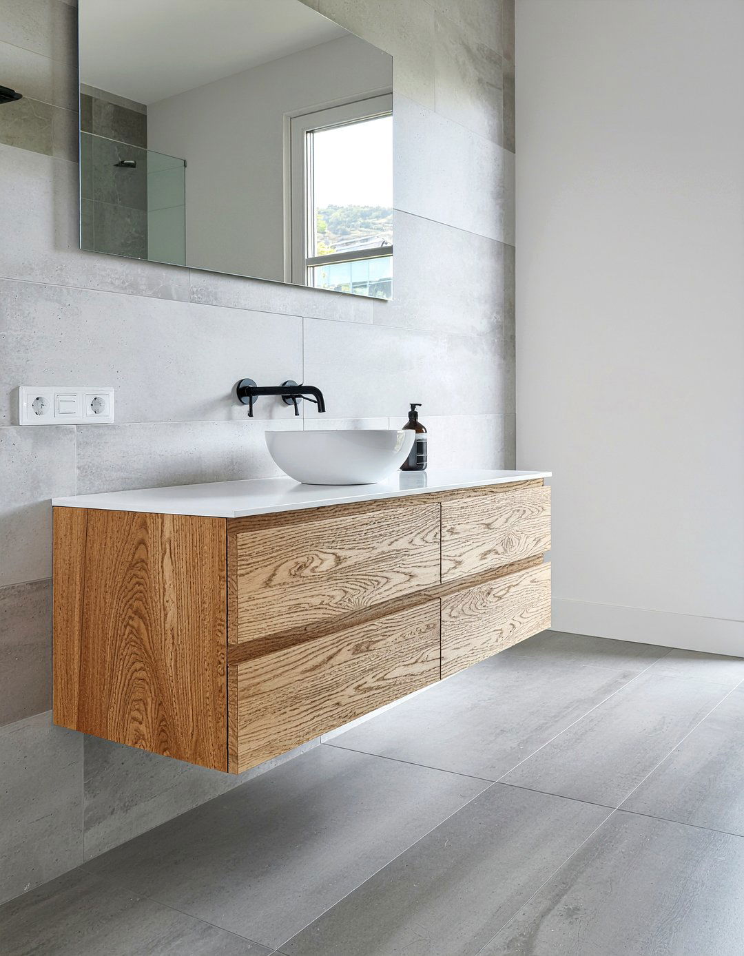 Floating bathroom vanity - 30 bathroom clutter-free ideas