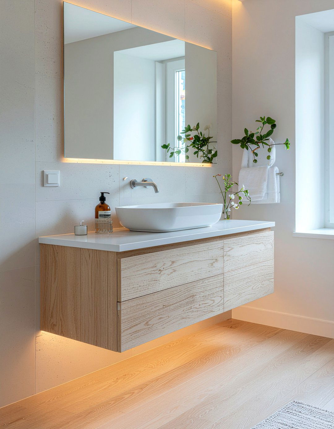 Floating bathroom vanity - 30 professional bathroom ideas