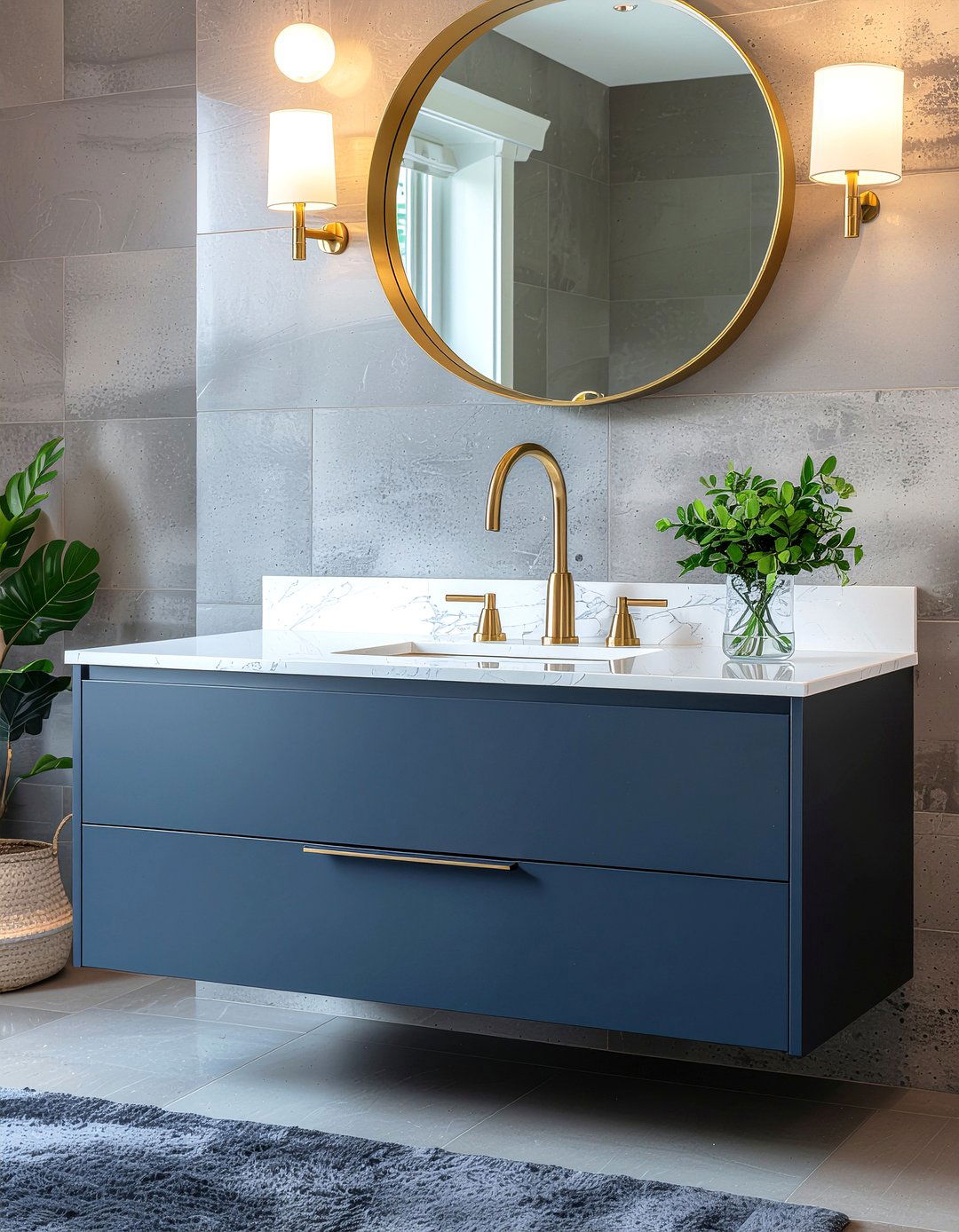 Floating bathroom vanity - 30 bathroom clever storage ideas