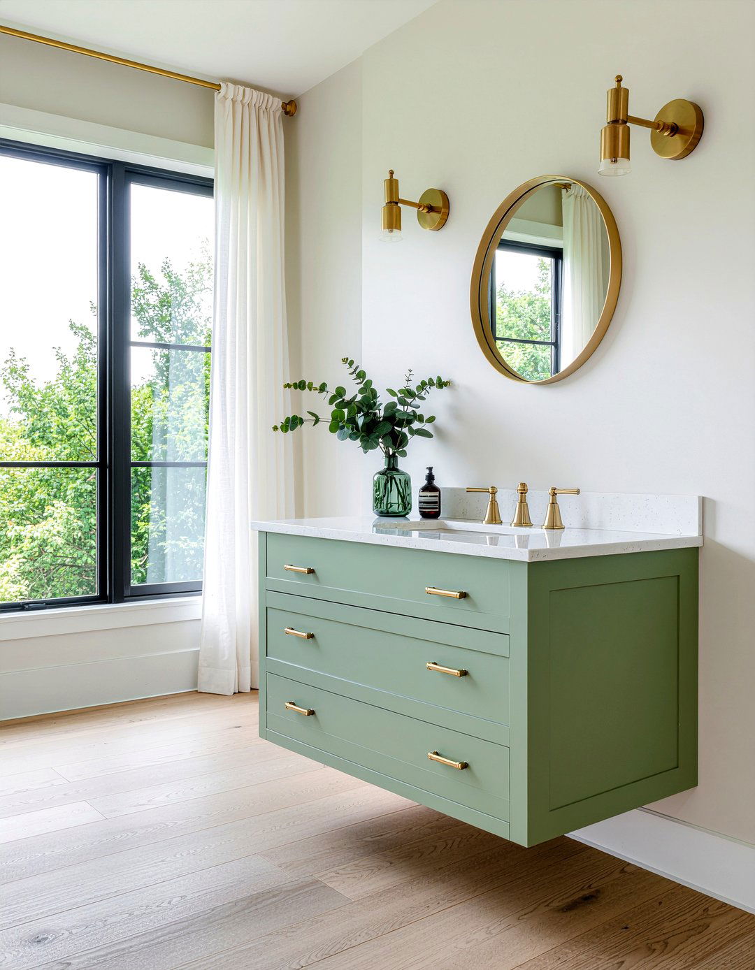 Floating bathroom vanity - 30 bathroom innovative storage ideas