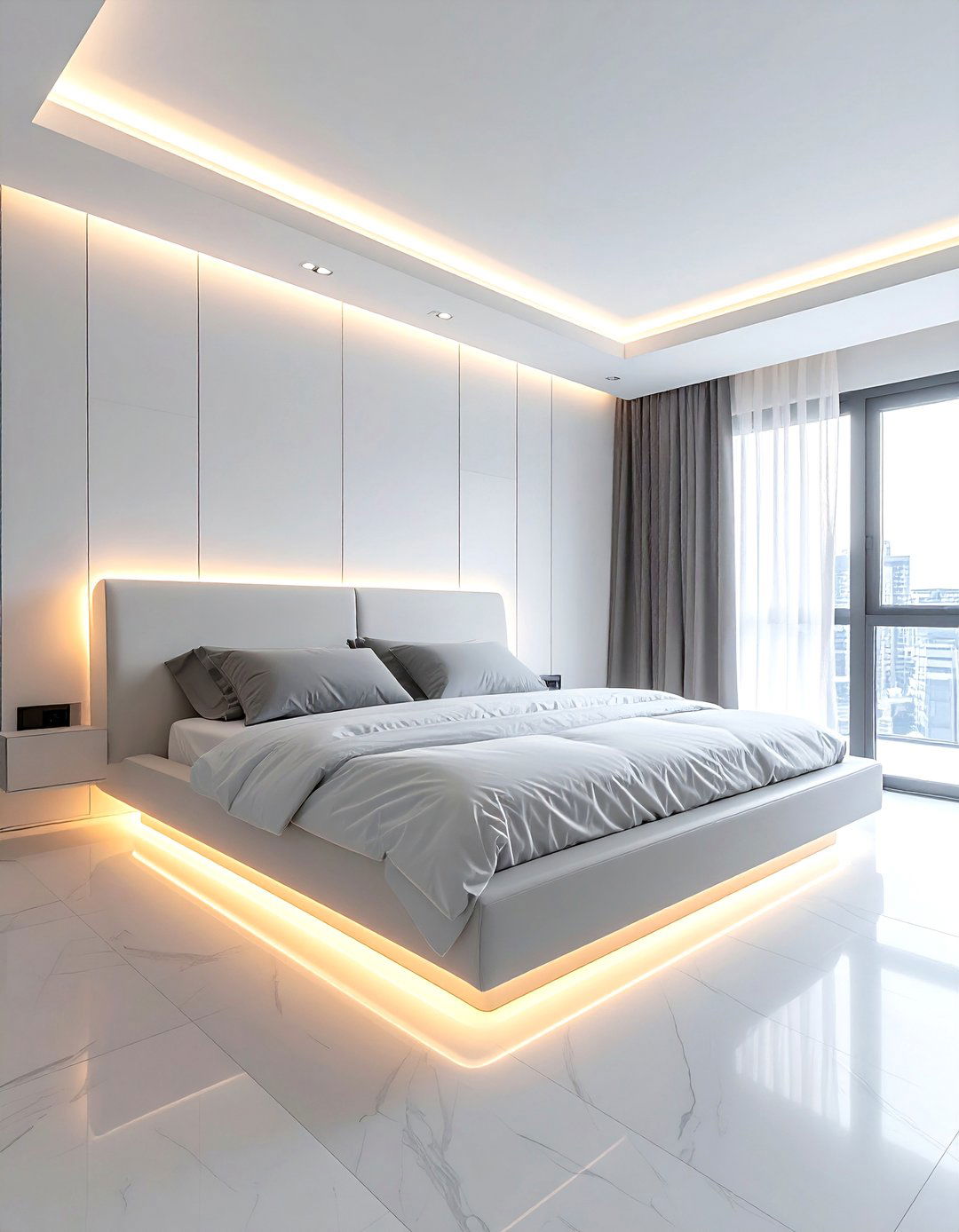 Floating bed bedroom - 30 masculine bedroom ideas