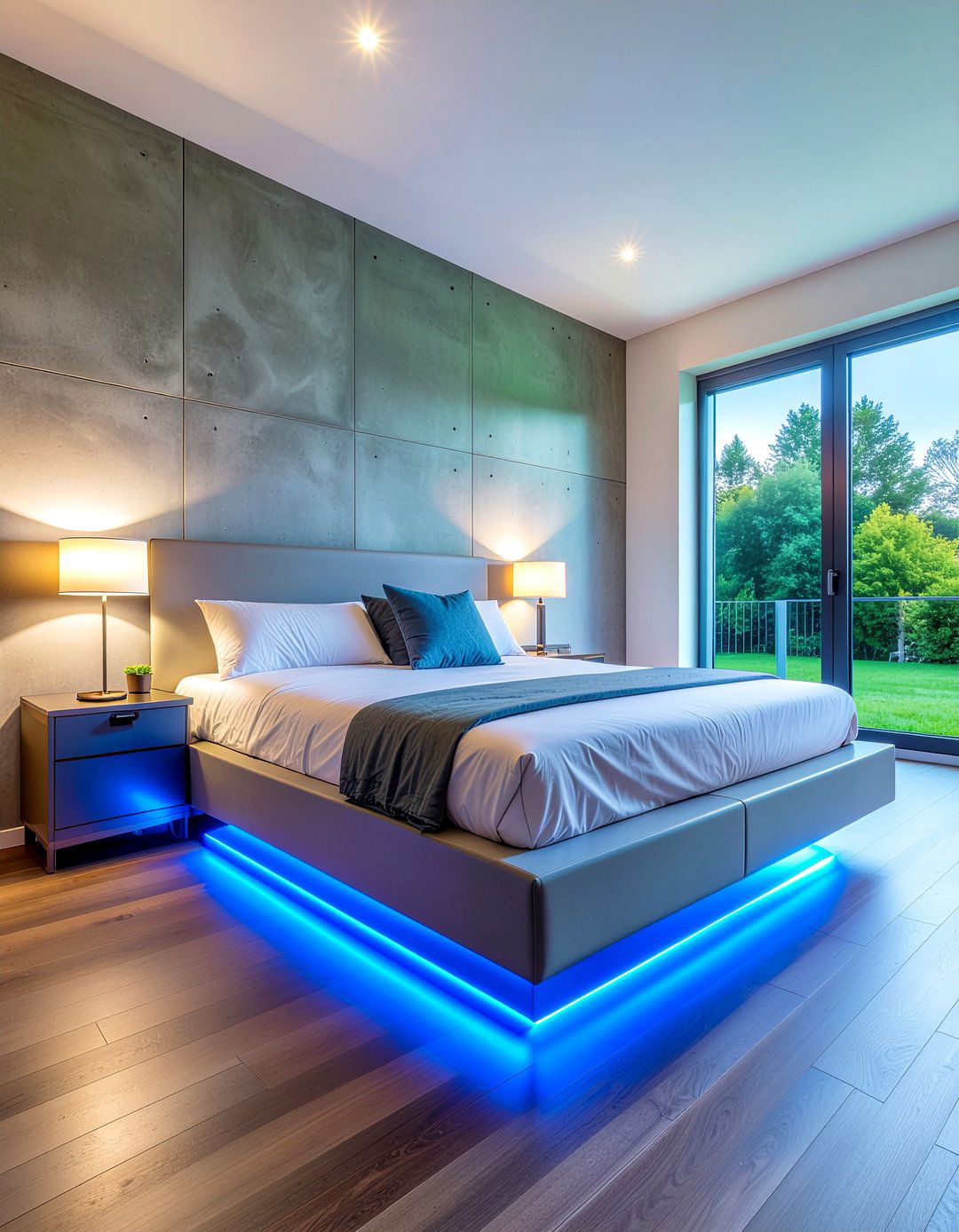 Floating bed frame - 30 bedroom bed frames