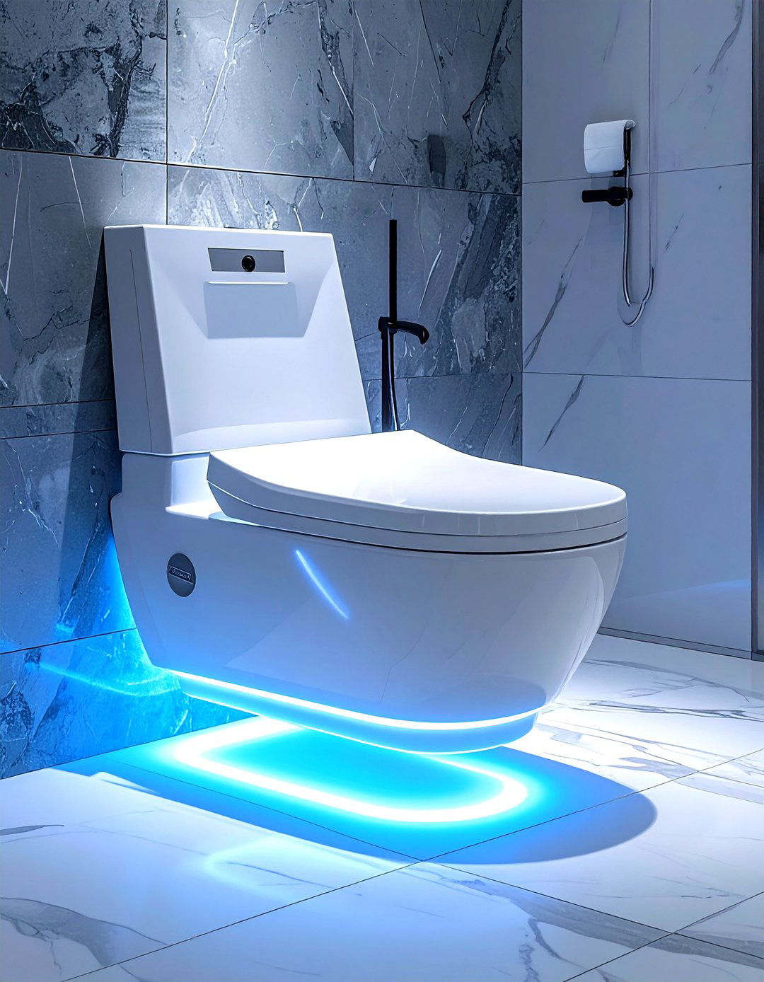 Floating bidet toilet with led lighting - 30 bidet toilet ideas