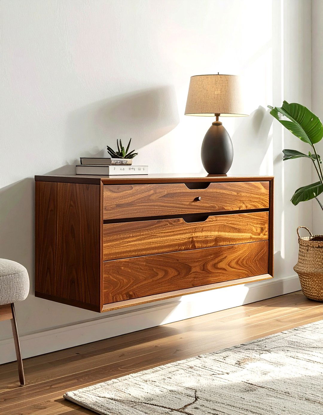 Floating drawer - 30 living room wall storage ideas