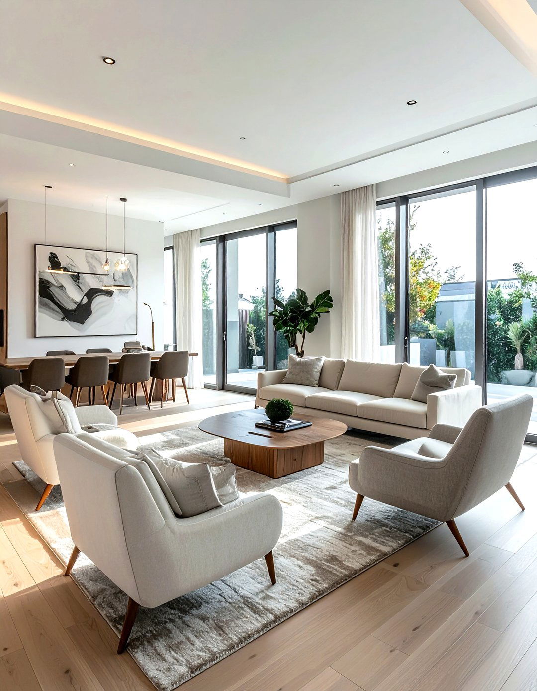 Floating furniture layout - 30 decorating rules to break