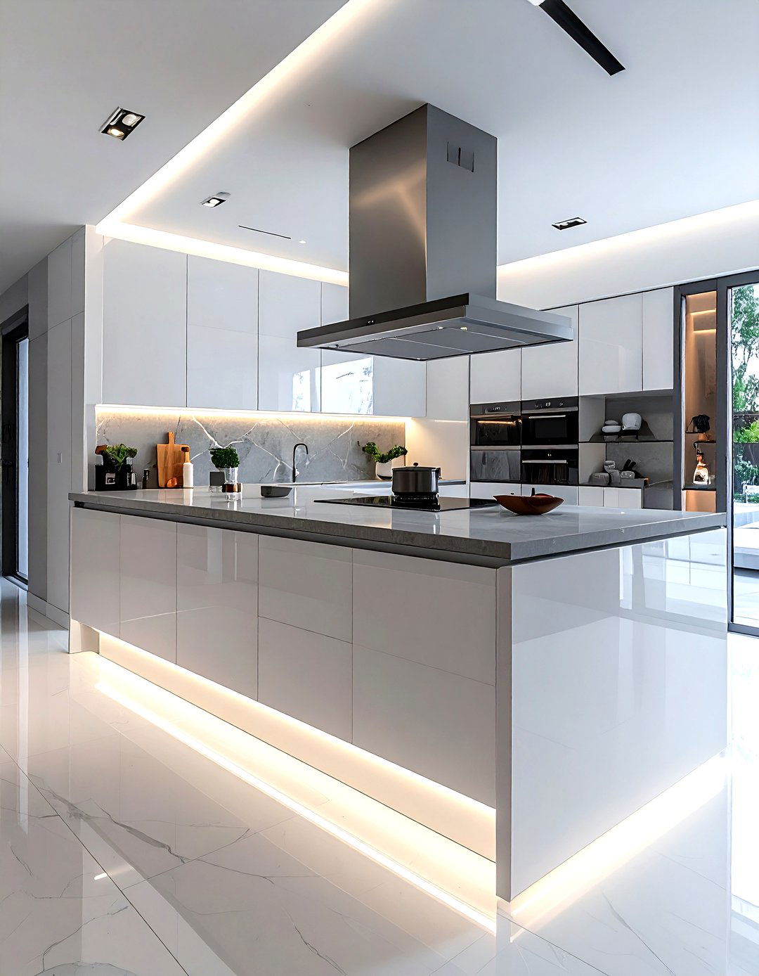 Floating kitchen island - 30 kitchen furniture placement