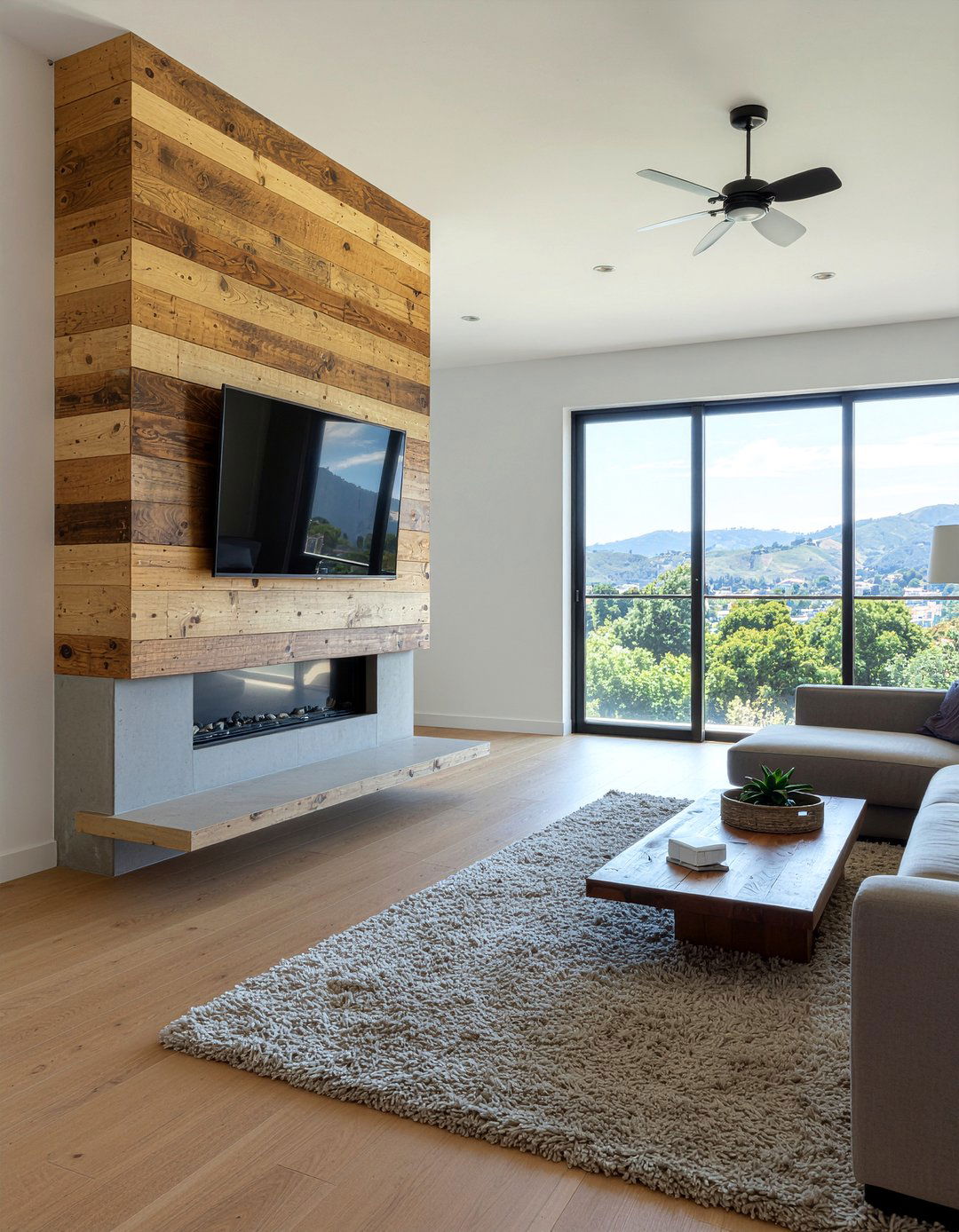 Floating mantel bracket - 30 living room bracket ideas