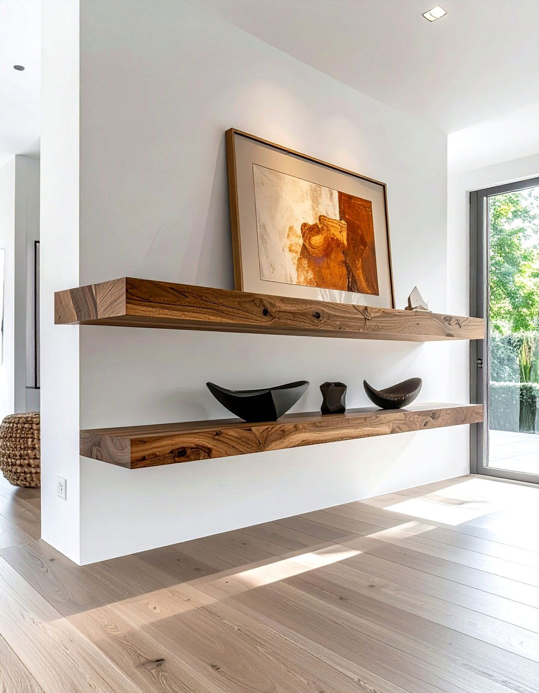 Floating mantel shelf - 30 mantel styling ideas