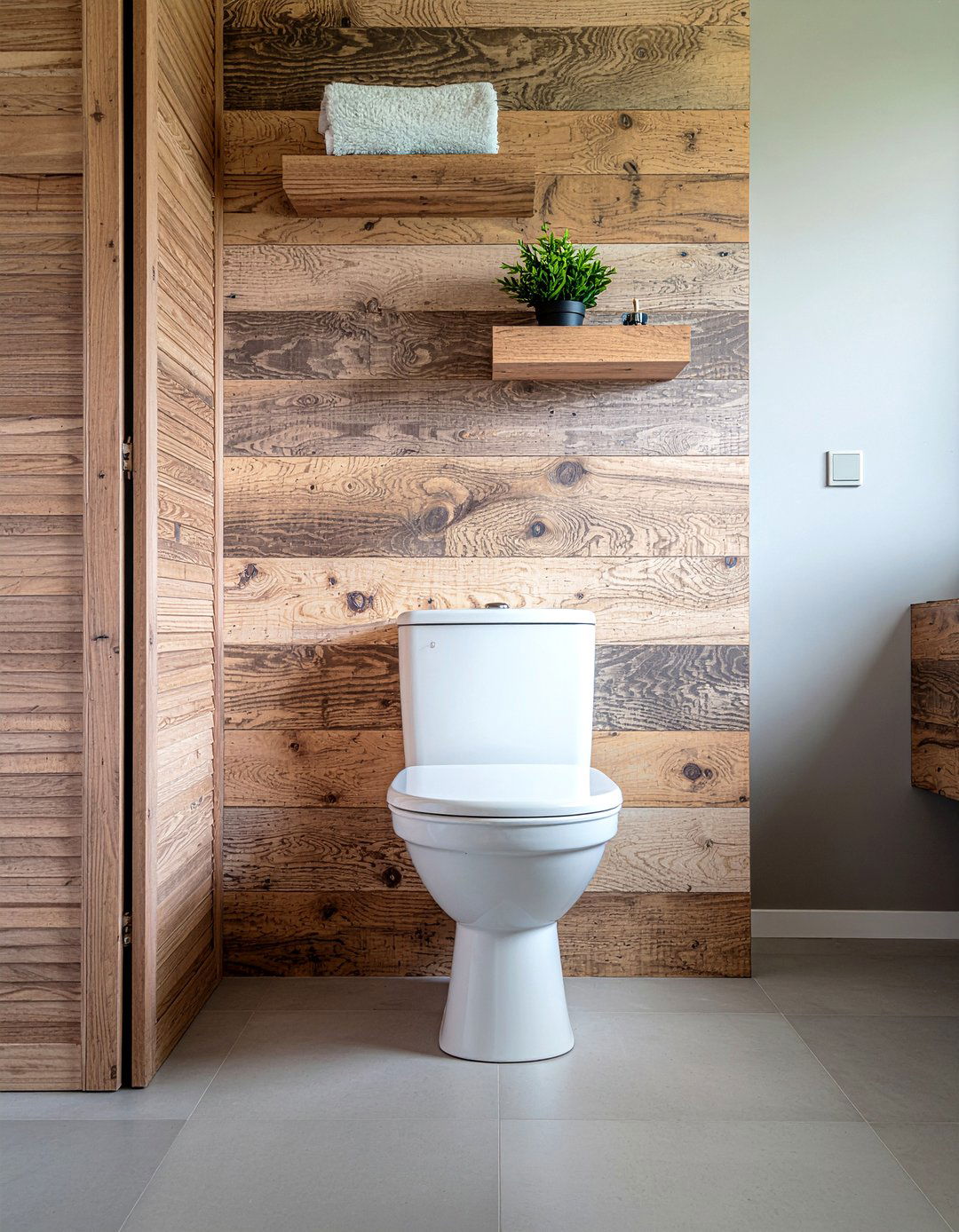 Floating shelves - 30 bathroom makeover ideas