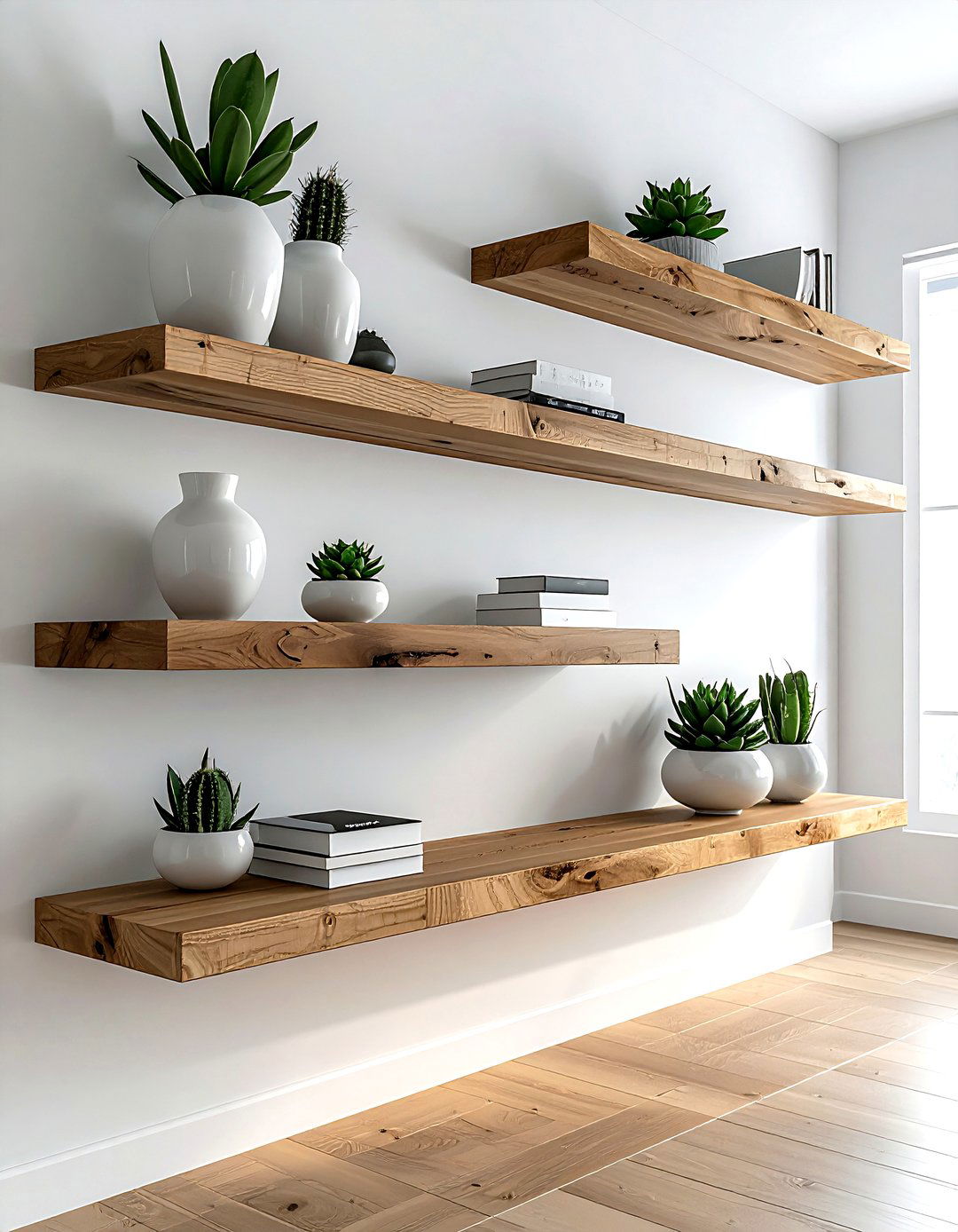 Floating shelves - 30 decor improvement ideas