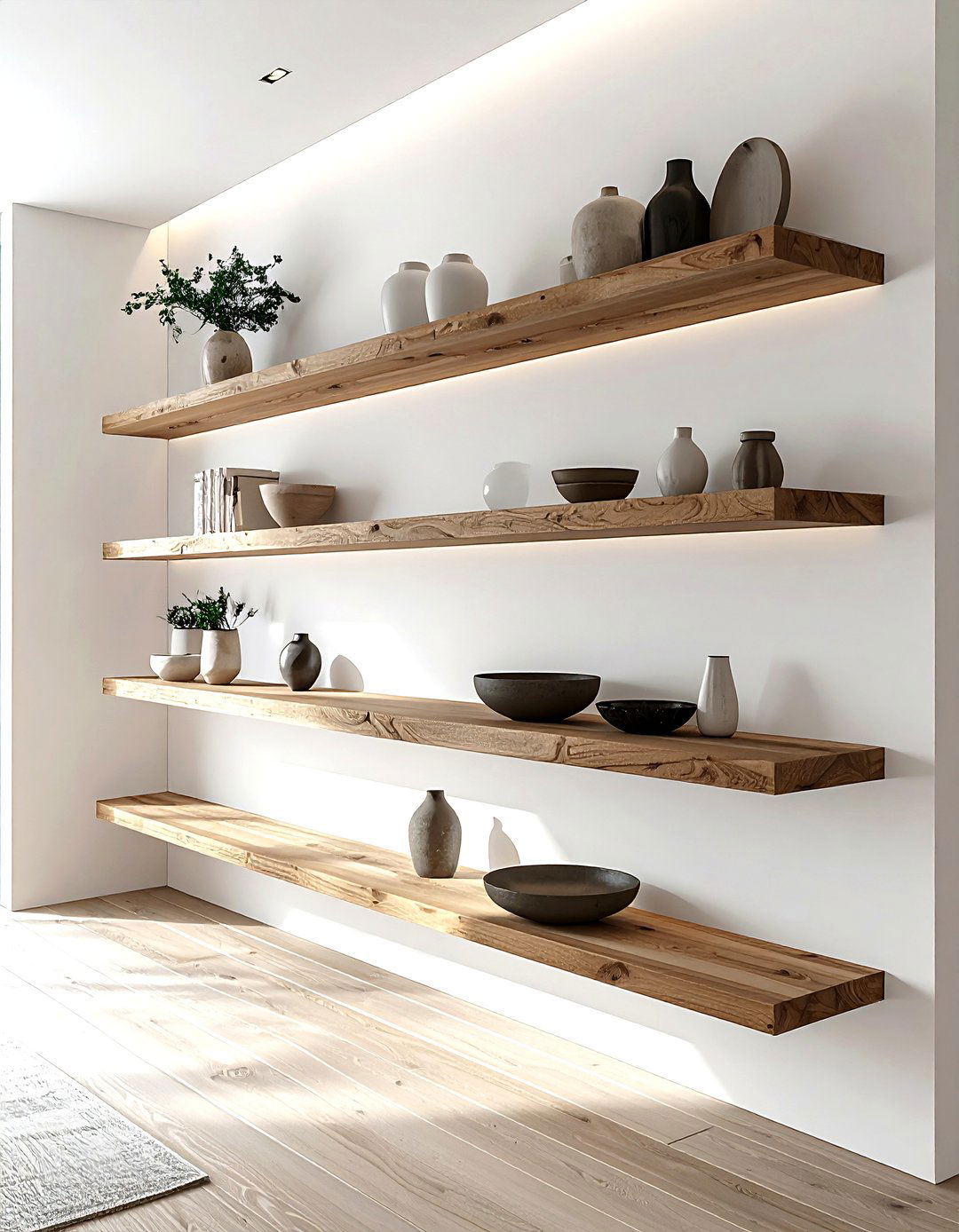 Floating shelves - 30 kitchen goals ideas