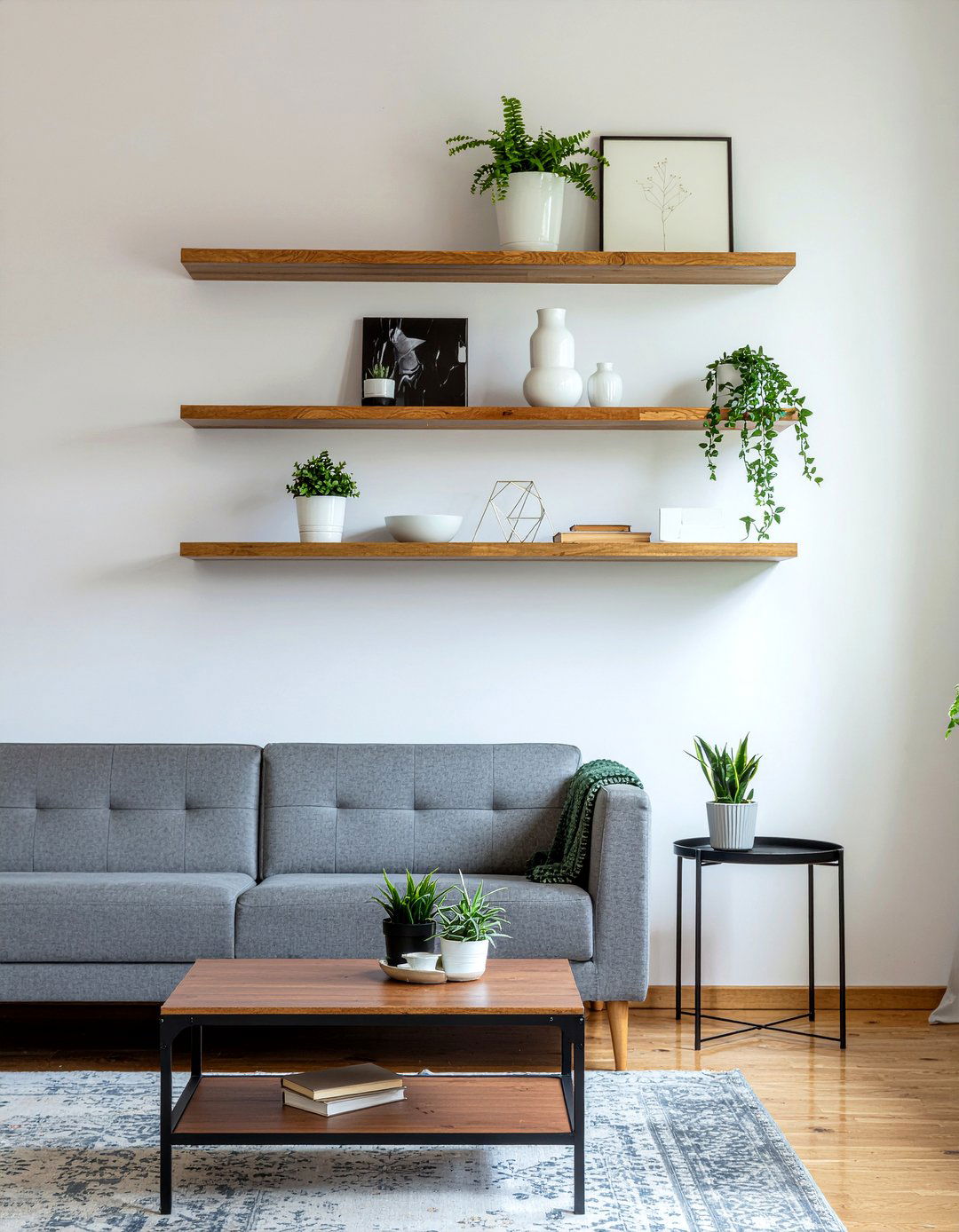 Floating shelves - 30 living room shelving ideas