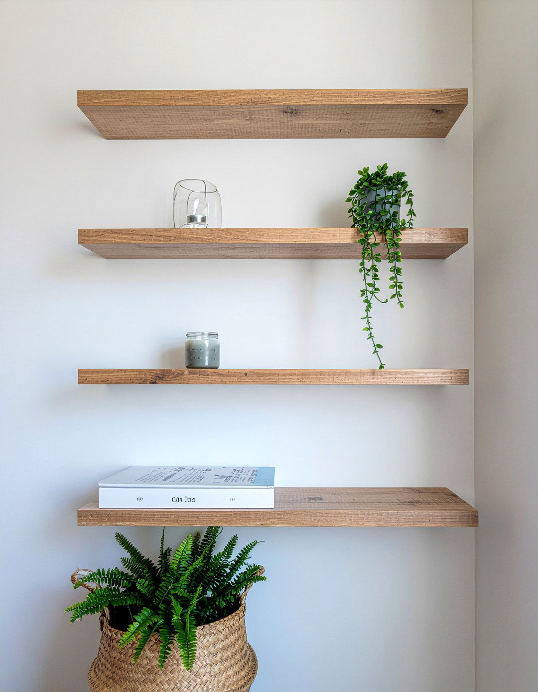 Floating shelves - 30 meditation bedroom ideas