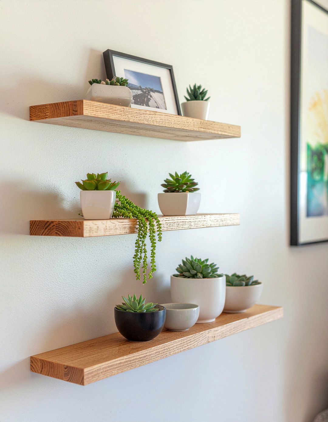 Floating shelves decor - 30 living room update ideas