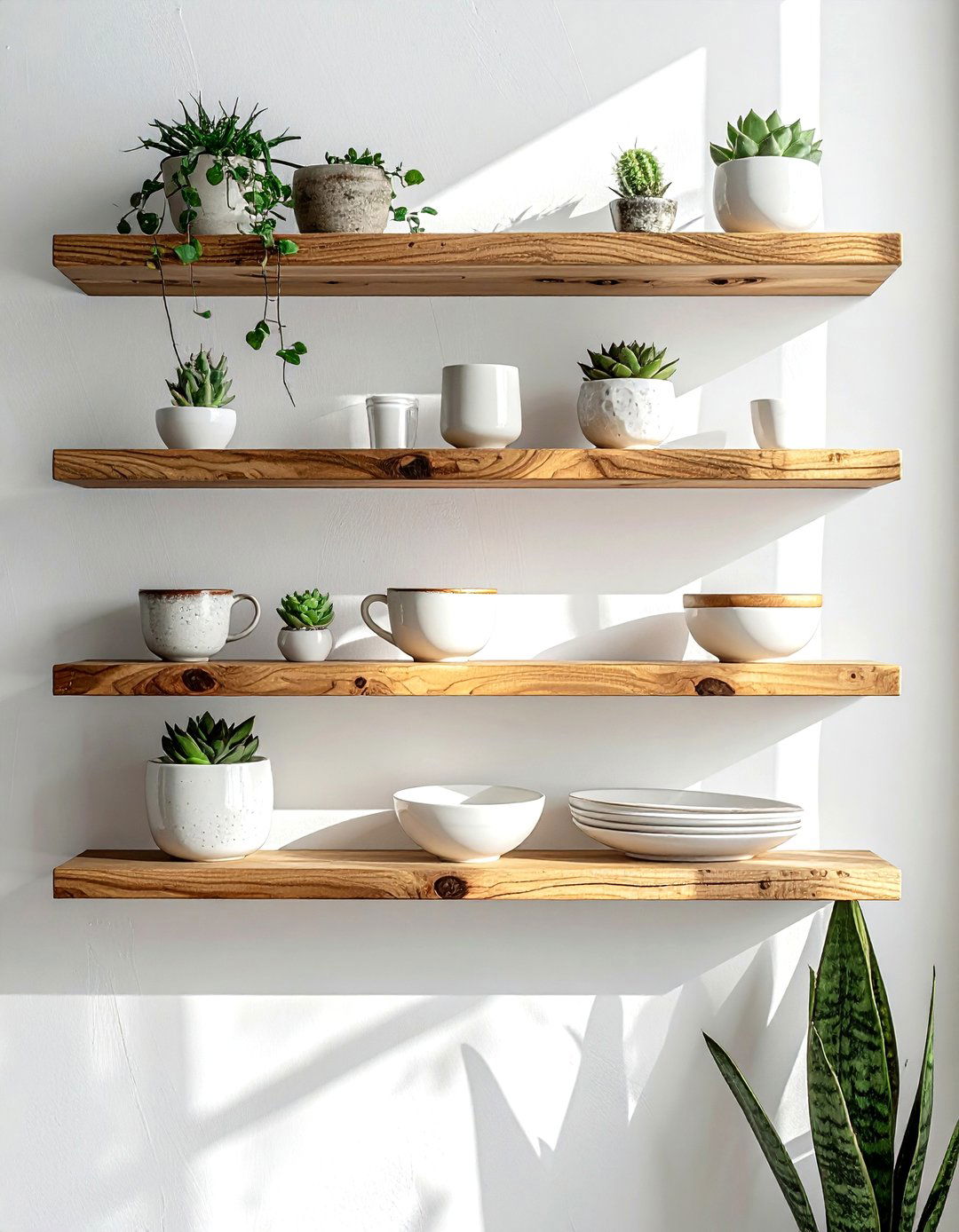Floating shelves for dining room - 30 organized dining room ideas
