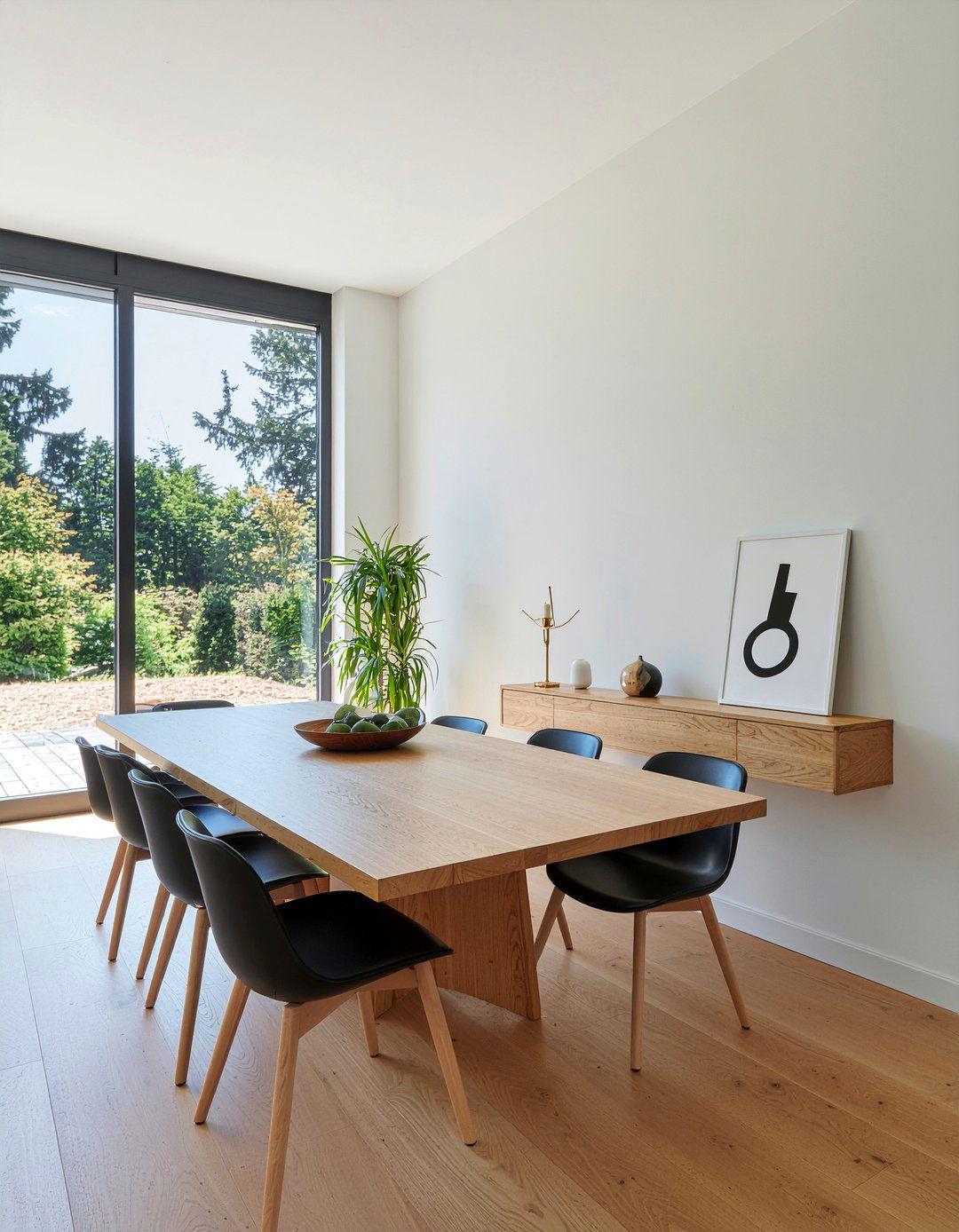 Floating sideboard for dining - 30 German dining room ideas