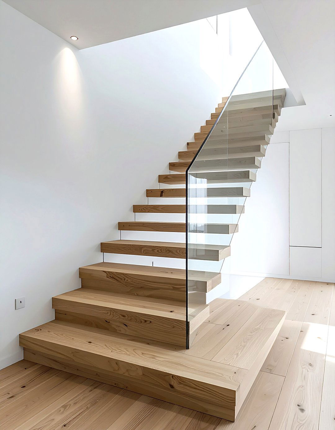 Floating staircase design - 30 luxurious decor ideas