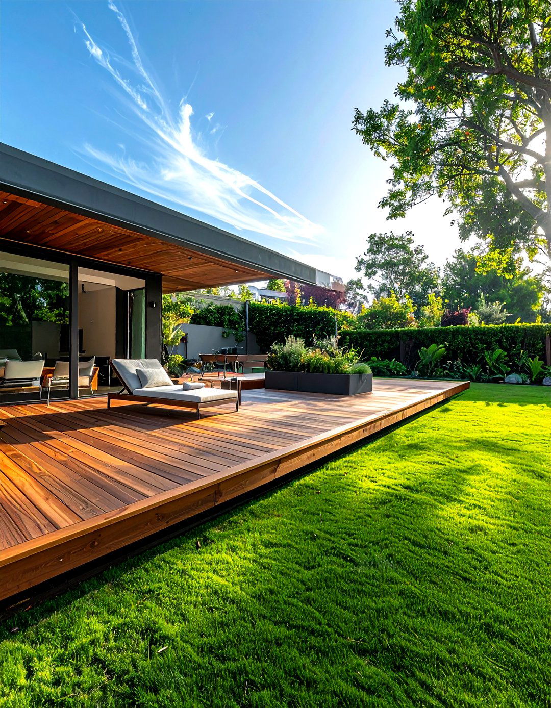 Floating timber deck - 30 architect home decor ideas