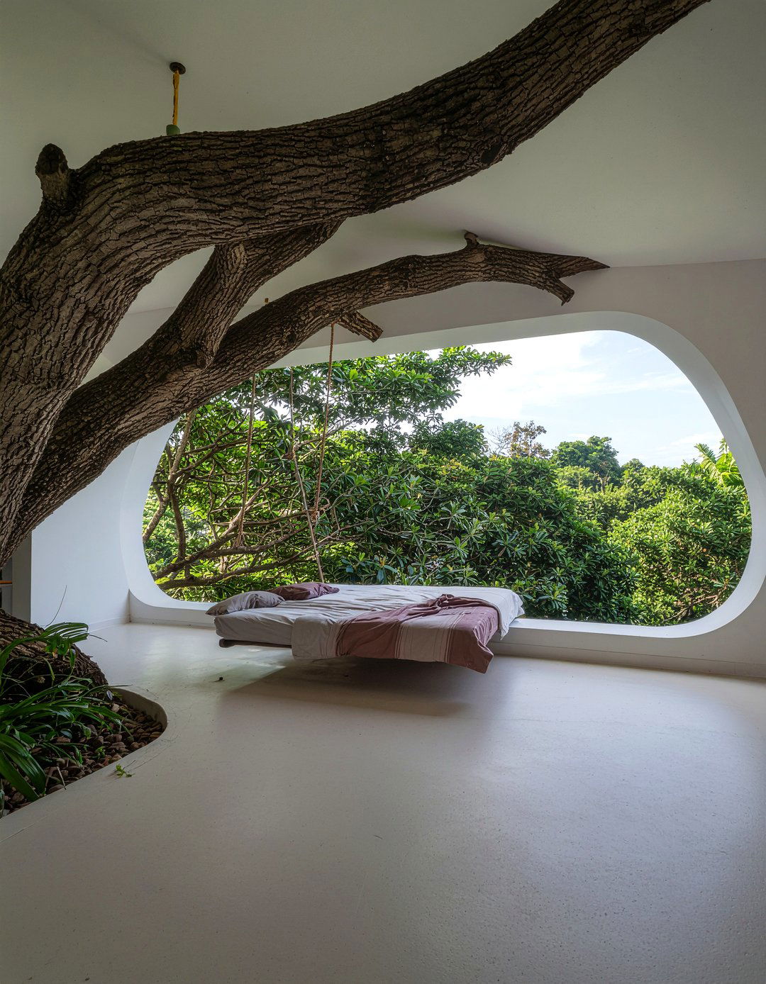 Floating treehouse bed - 30 treehouse bedroom ideas