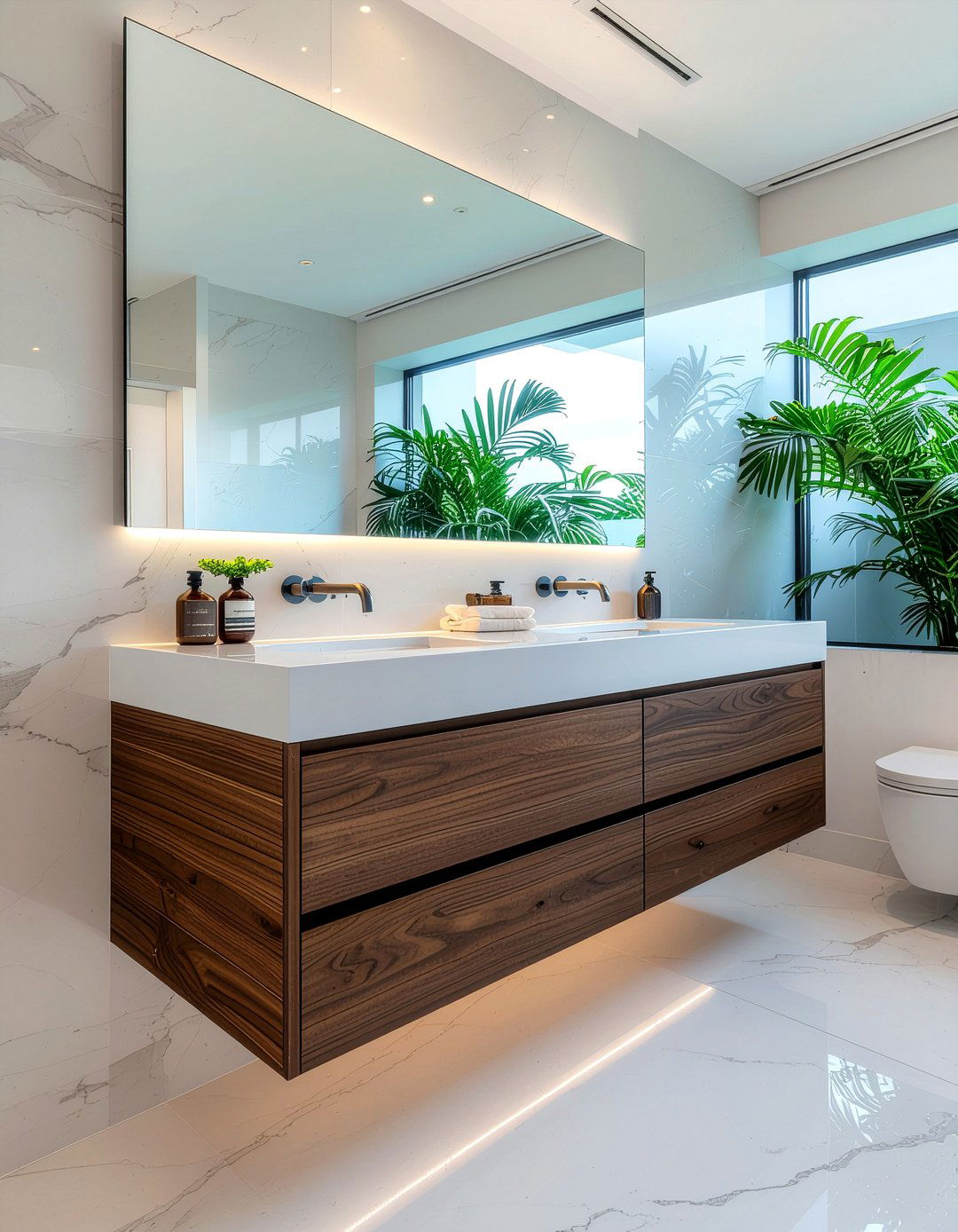 Floating vanity - 30 bathroom proportion ideas