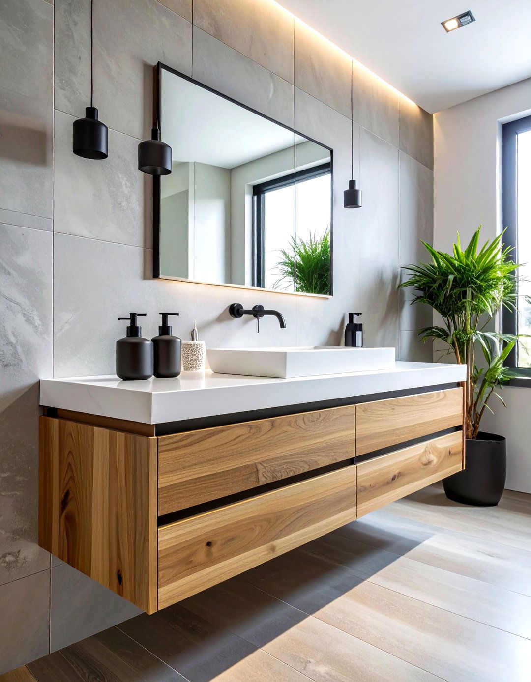 Floating vanity - 30 bathroom remodel ideas