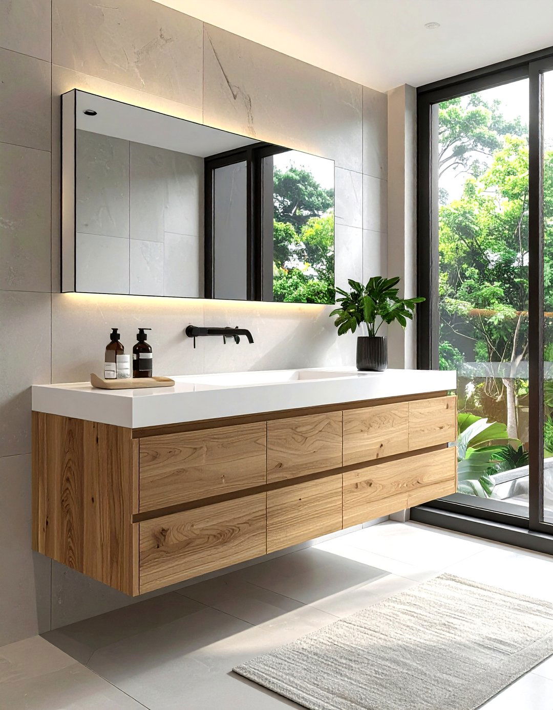 Floating vanity - 30 bathroom update ideas