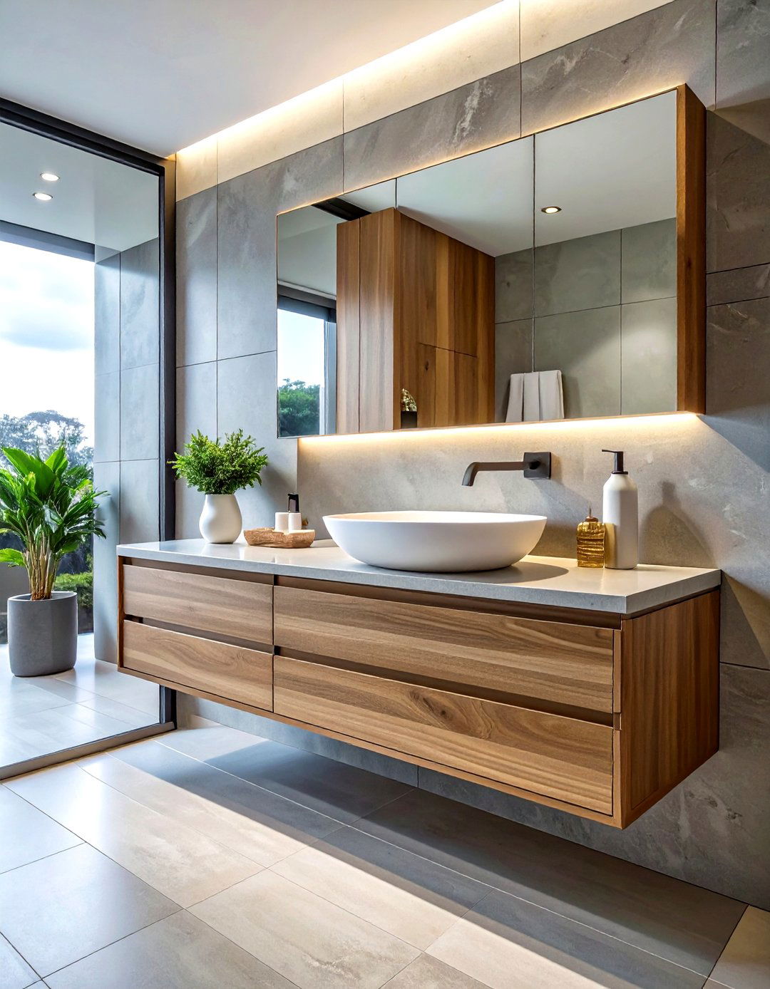 Floating vanity - 30 clean decor ideas