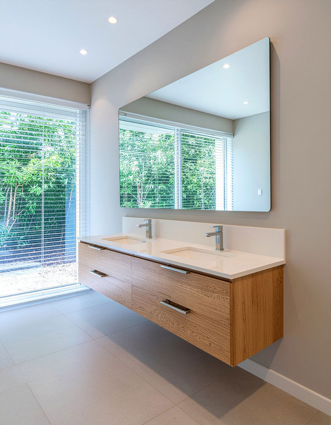 Floating vanity - 30 bathroom gut renovation ideas