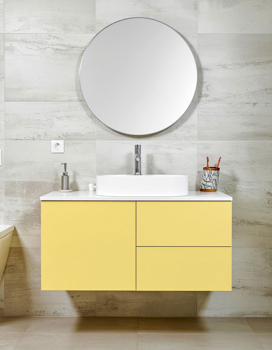 Floating vanity for kids - 30 kids bathroom ideas