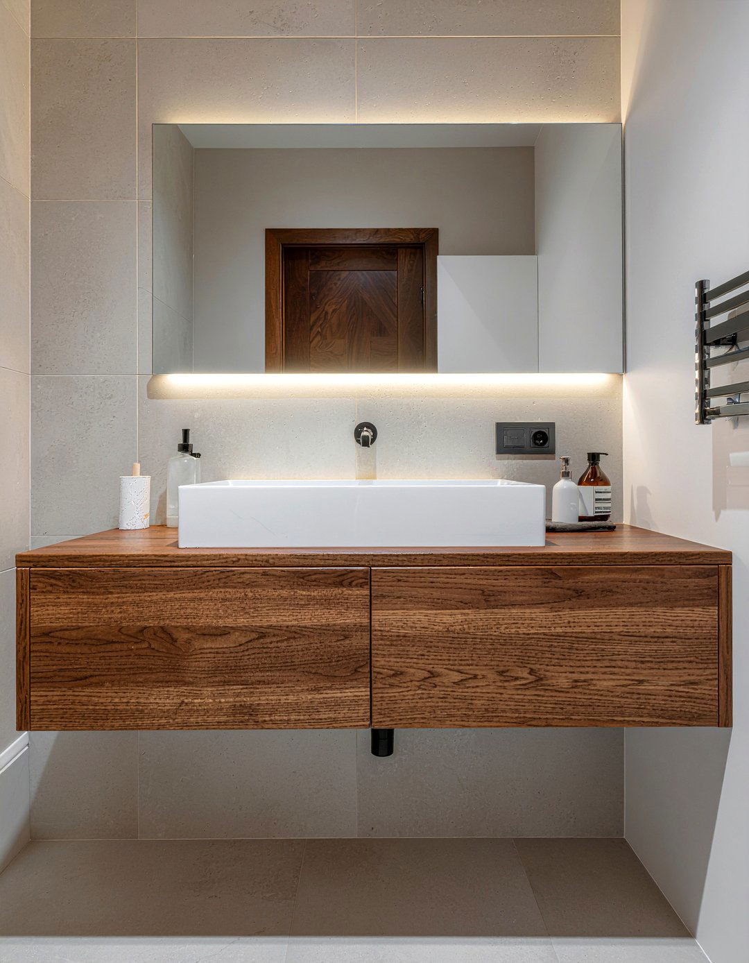 Floating vanity installation - 30 bathroom total transformation ideas