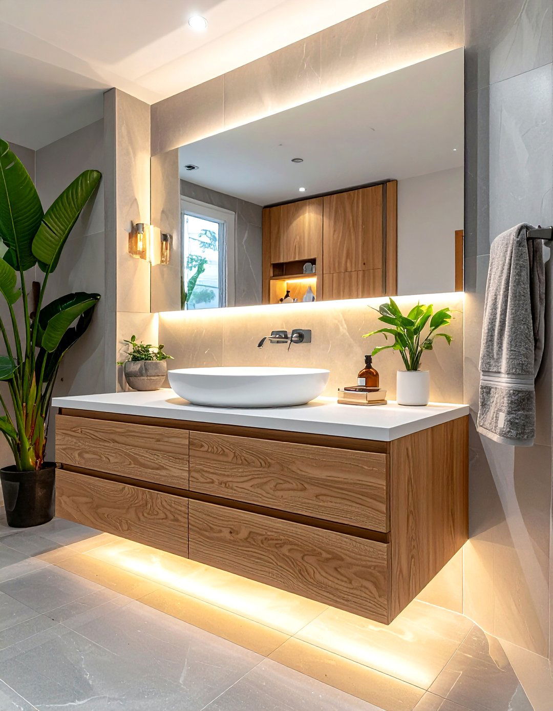 Floating vanity vessel sink - 30 vessel sink ideas