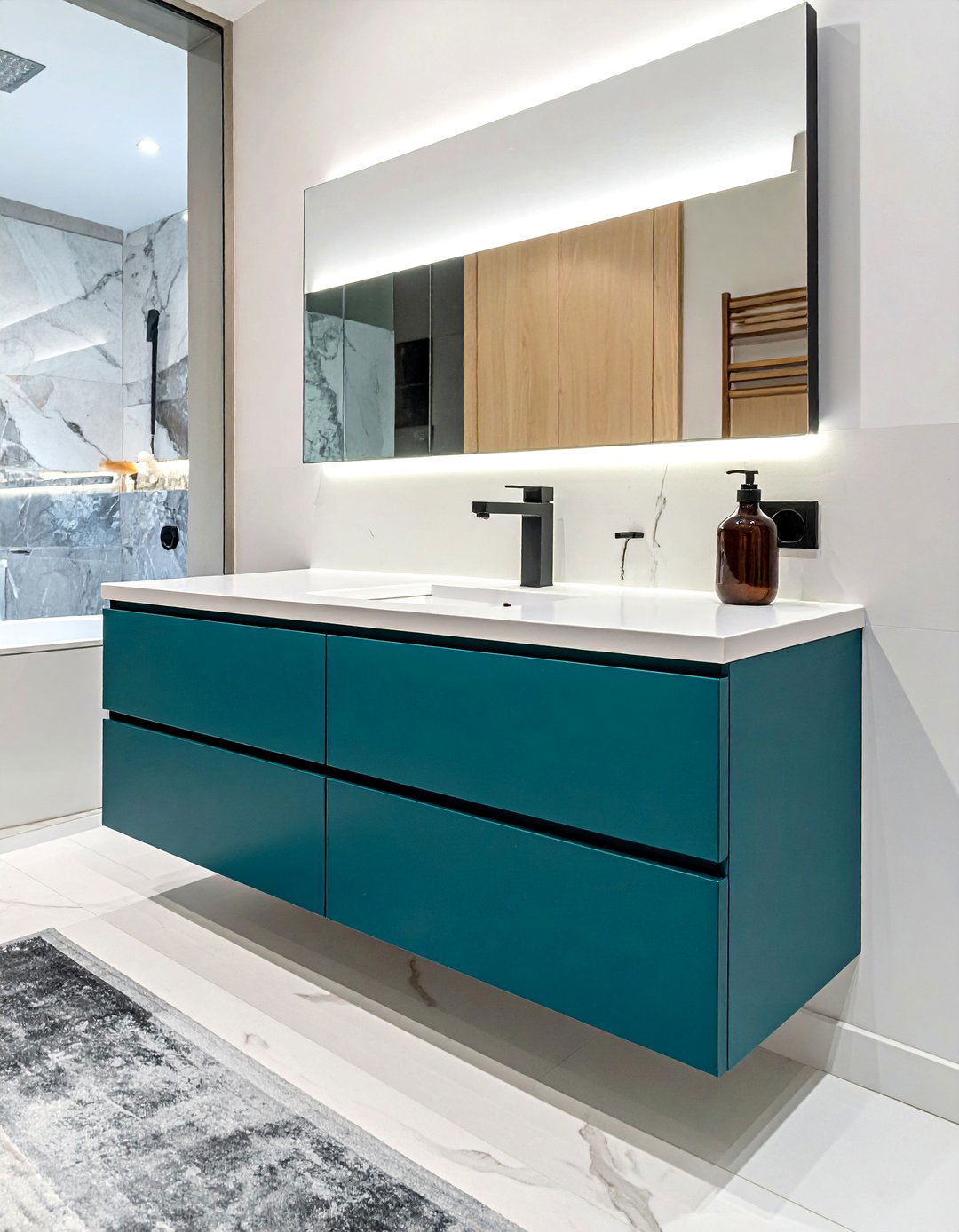 Floating vanity with drawers - 30 floating vanity ideas