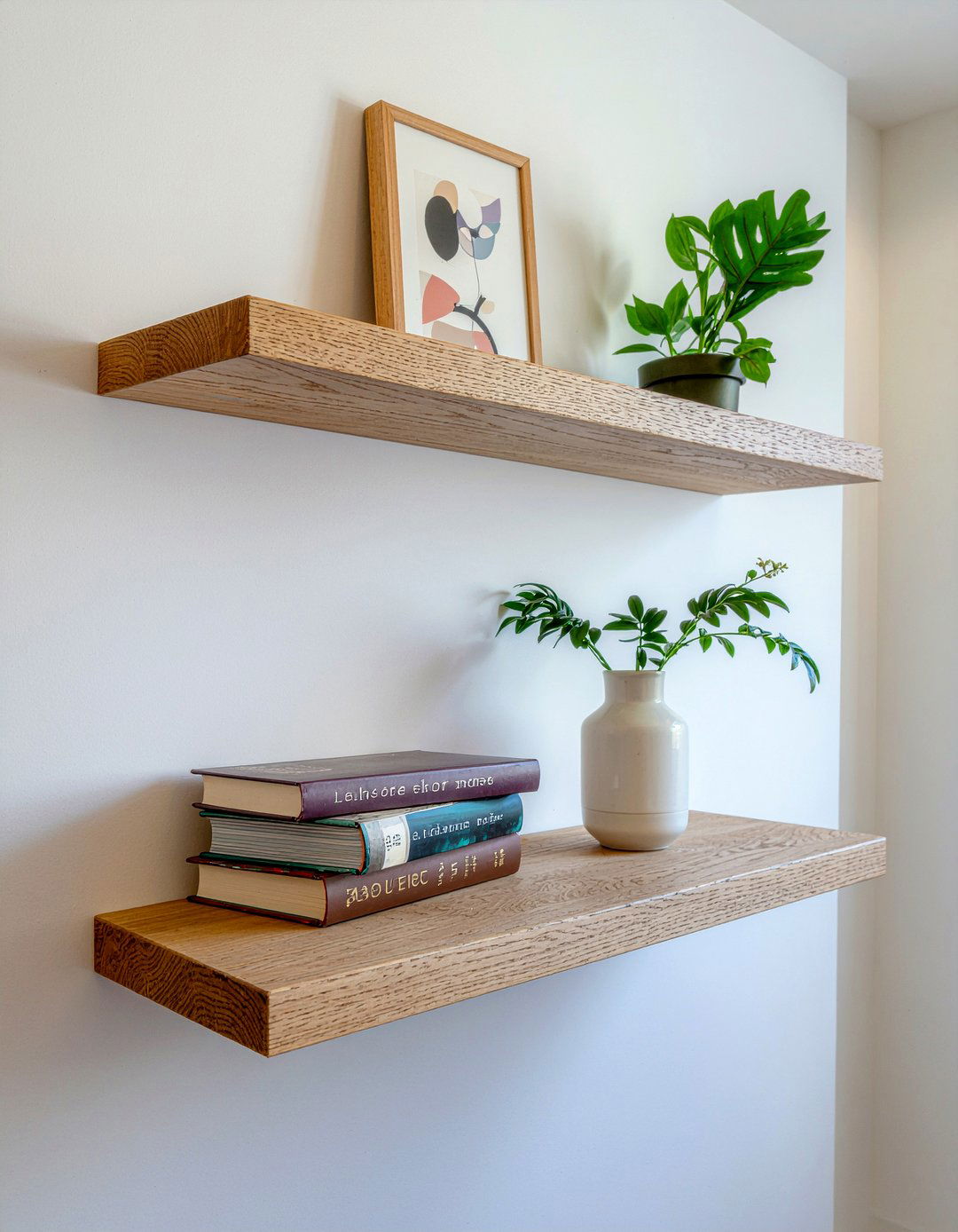 Floating wall shelf - 30 Swedish living room ideas