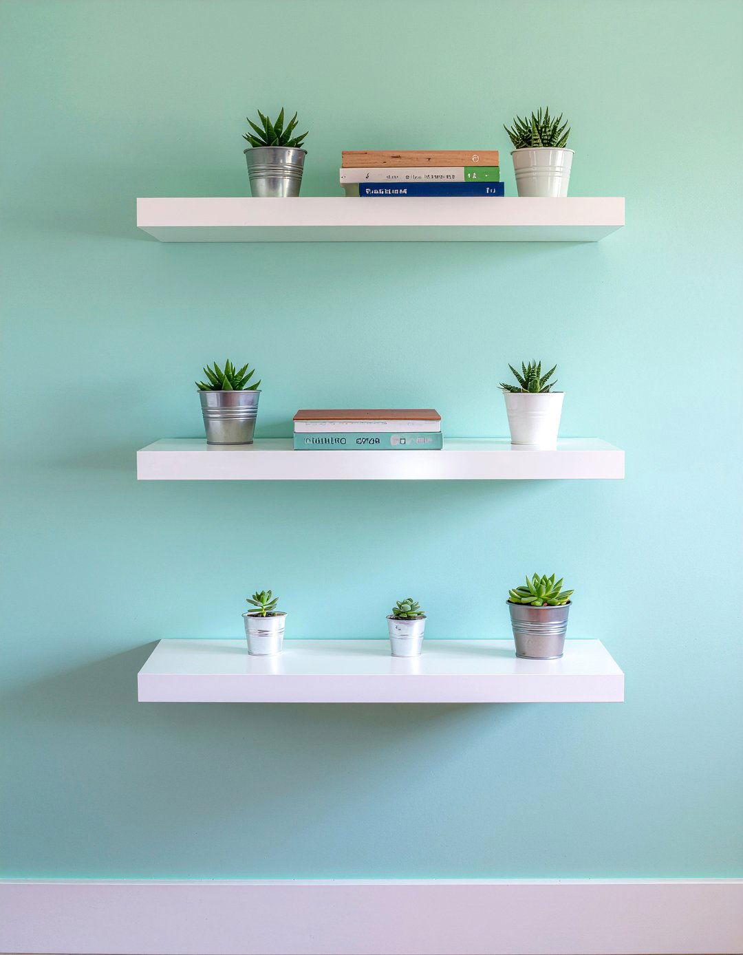 Floating wall shelves - 30 better sleep bedroom ideas