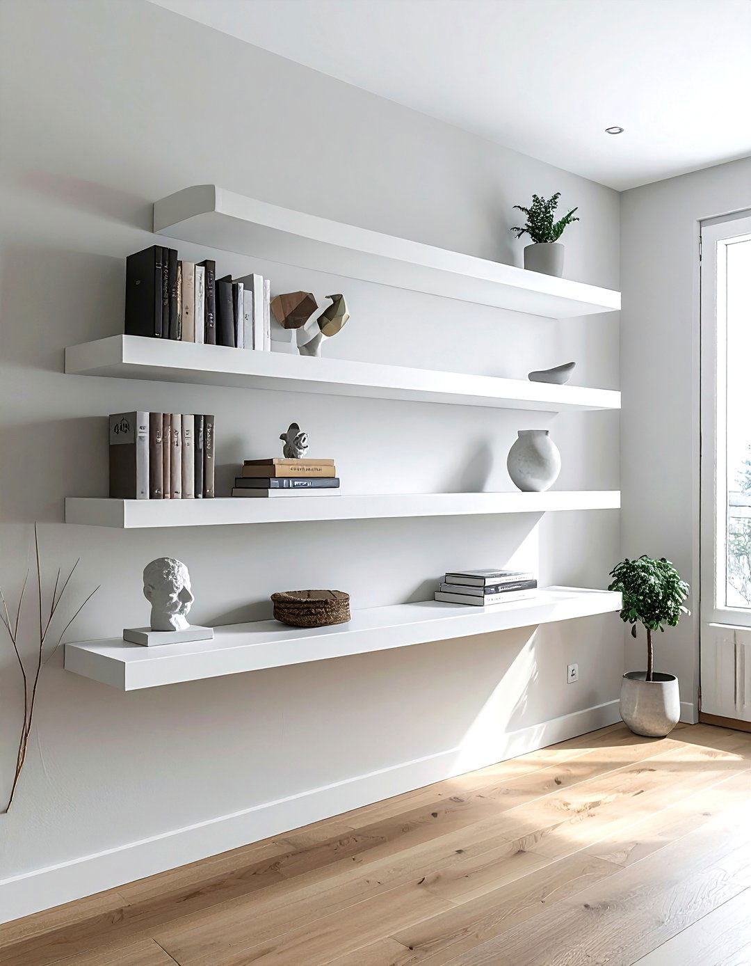 Floating wall shelves - 30 new homeowner decor ideas