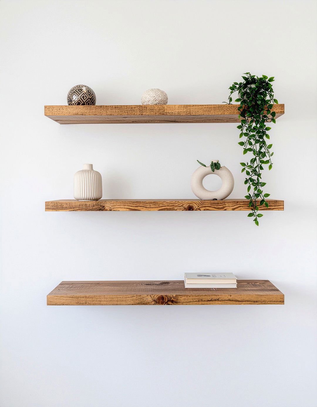 Floating wall shelves living room - 30 scandinavian living room ideas