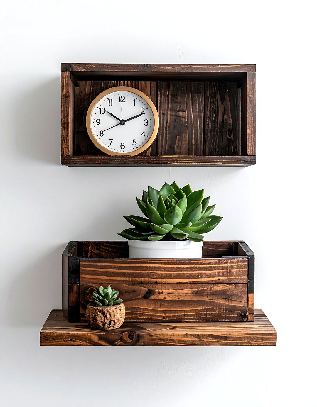 Floating wood shelf - 30 dollar store decor ideas