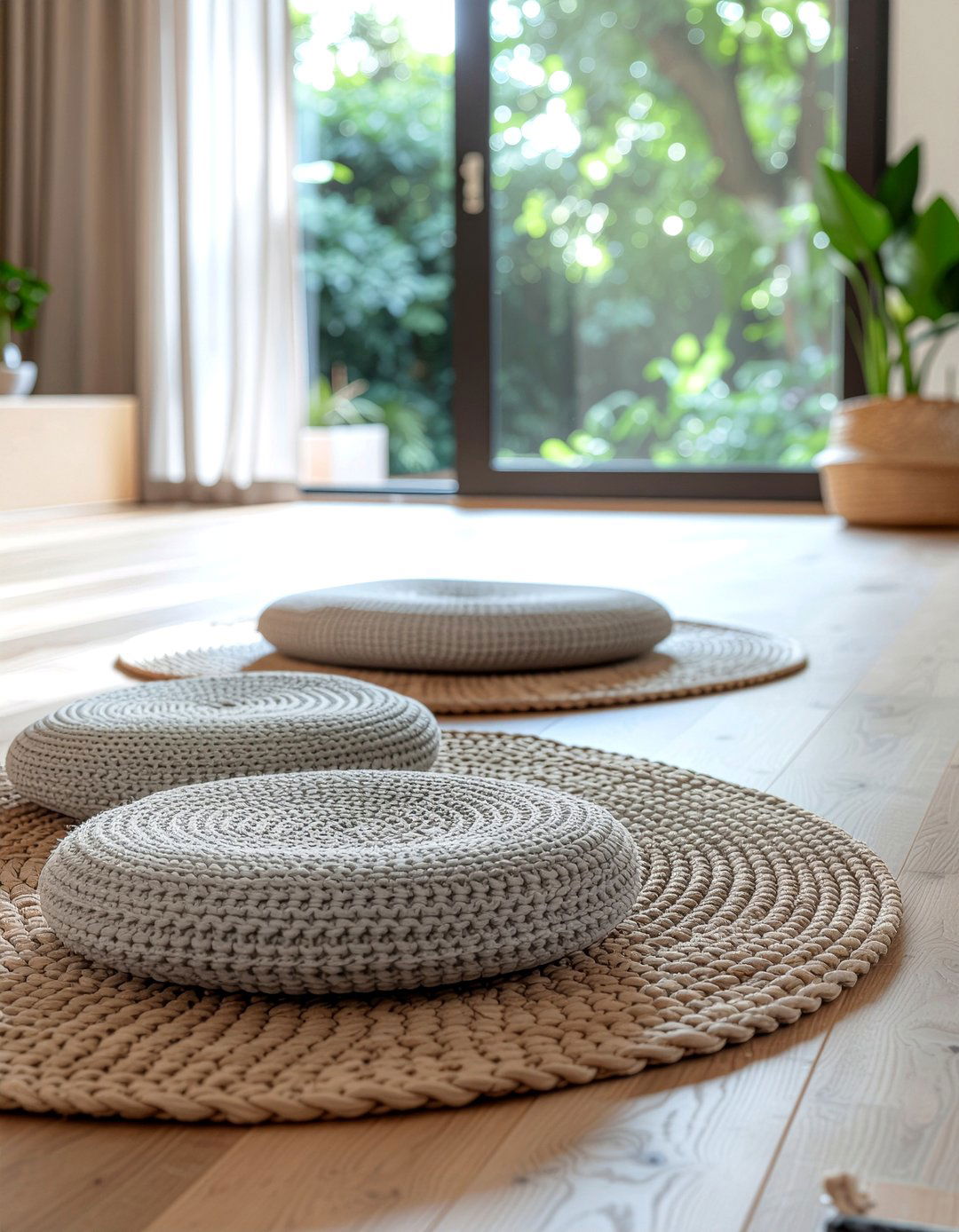 Floor Cushion Seating - 30 meditation living room ideas