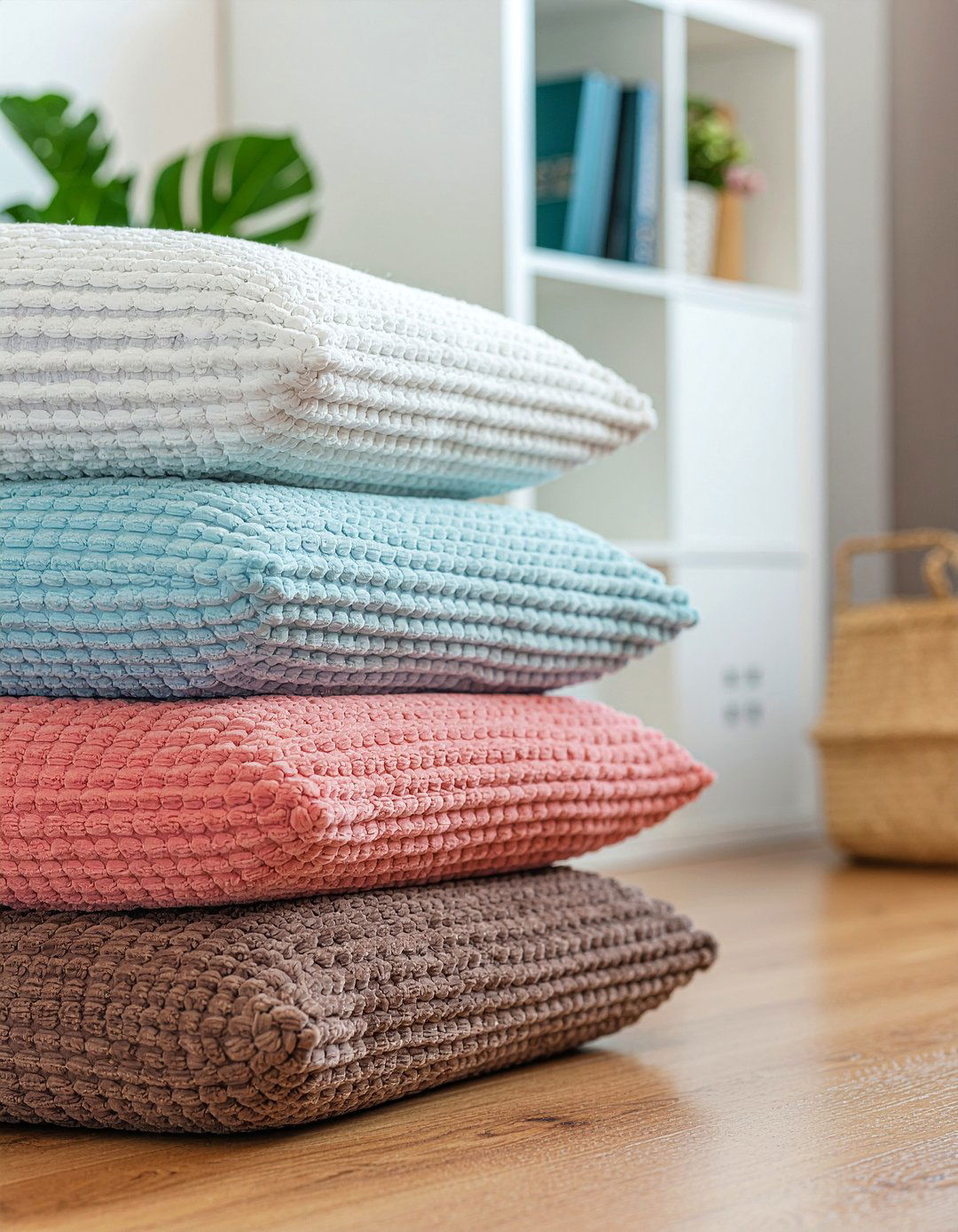 Floor Cushions - 30 family friendly living room ideas