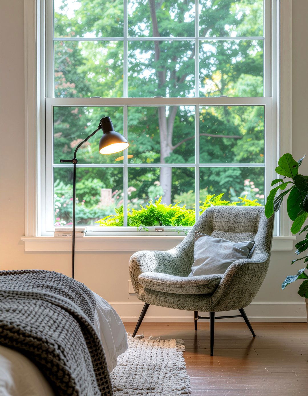 Floor Lamp For Reading - 30 bedroom task lighting ideas