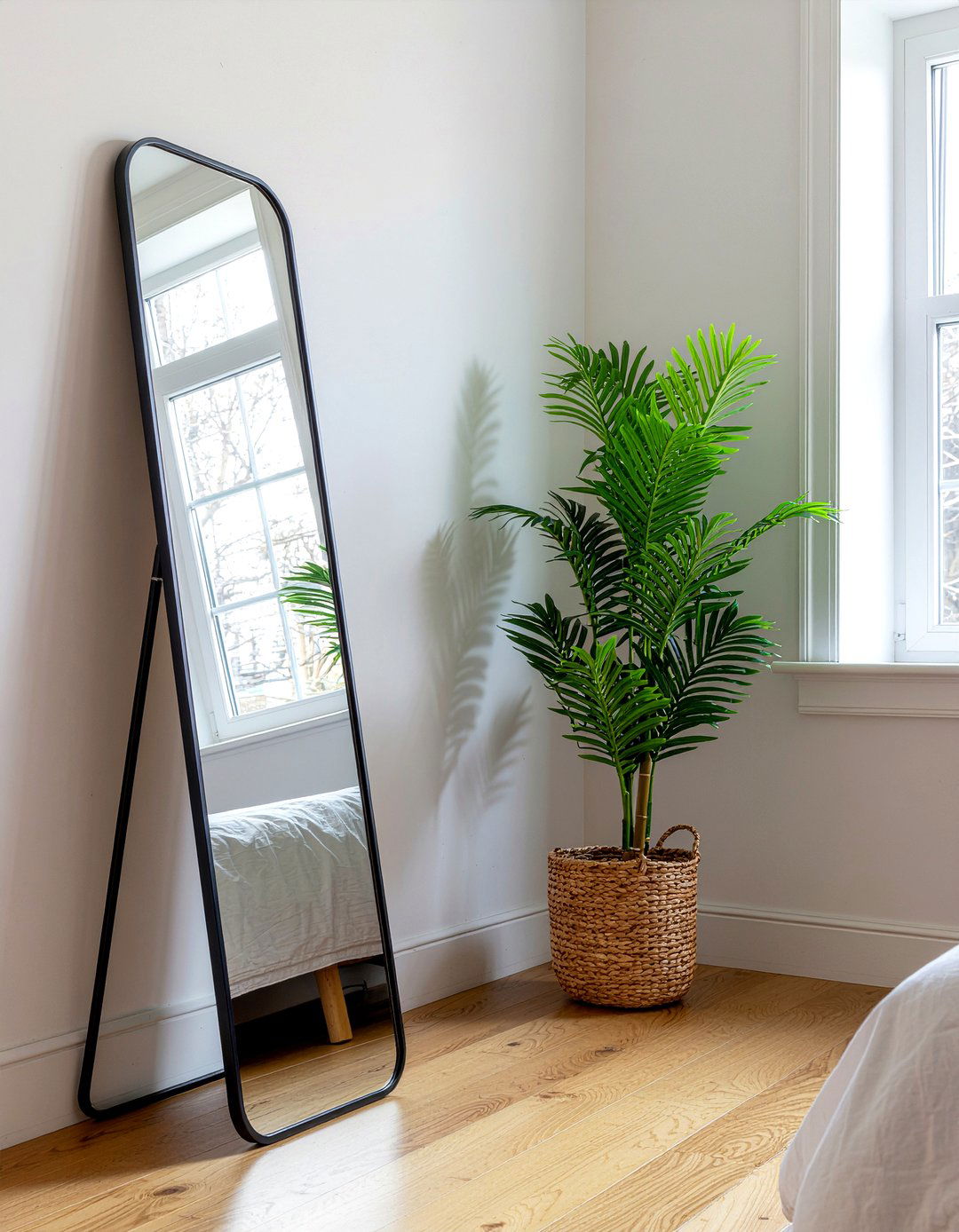 Floor Mirror - 30 low cost bedroom ideas