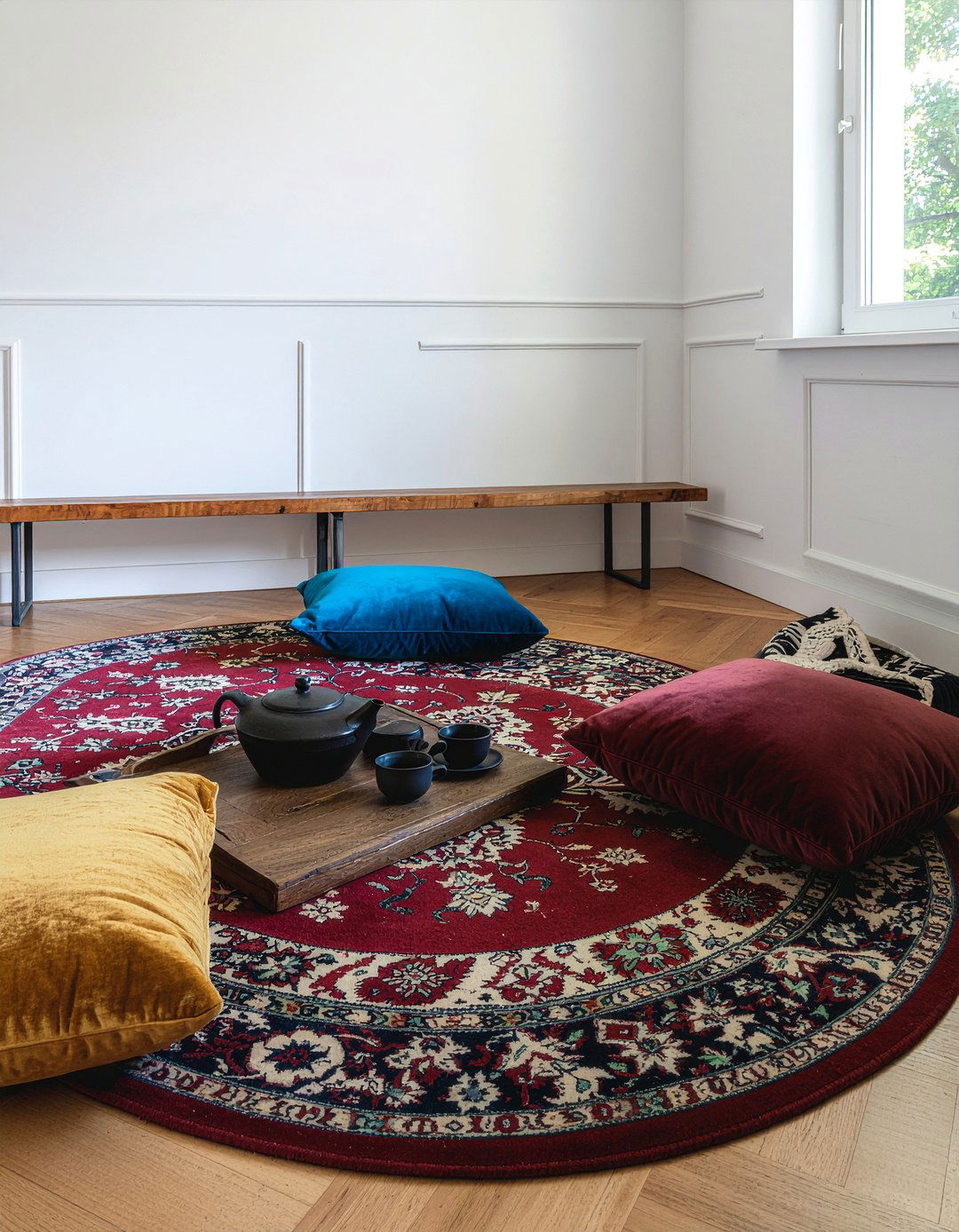 Floor Pillow Seating - 30 living room nook ideas