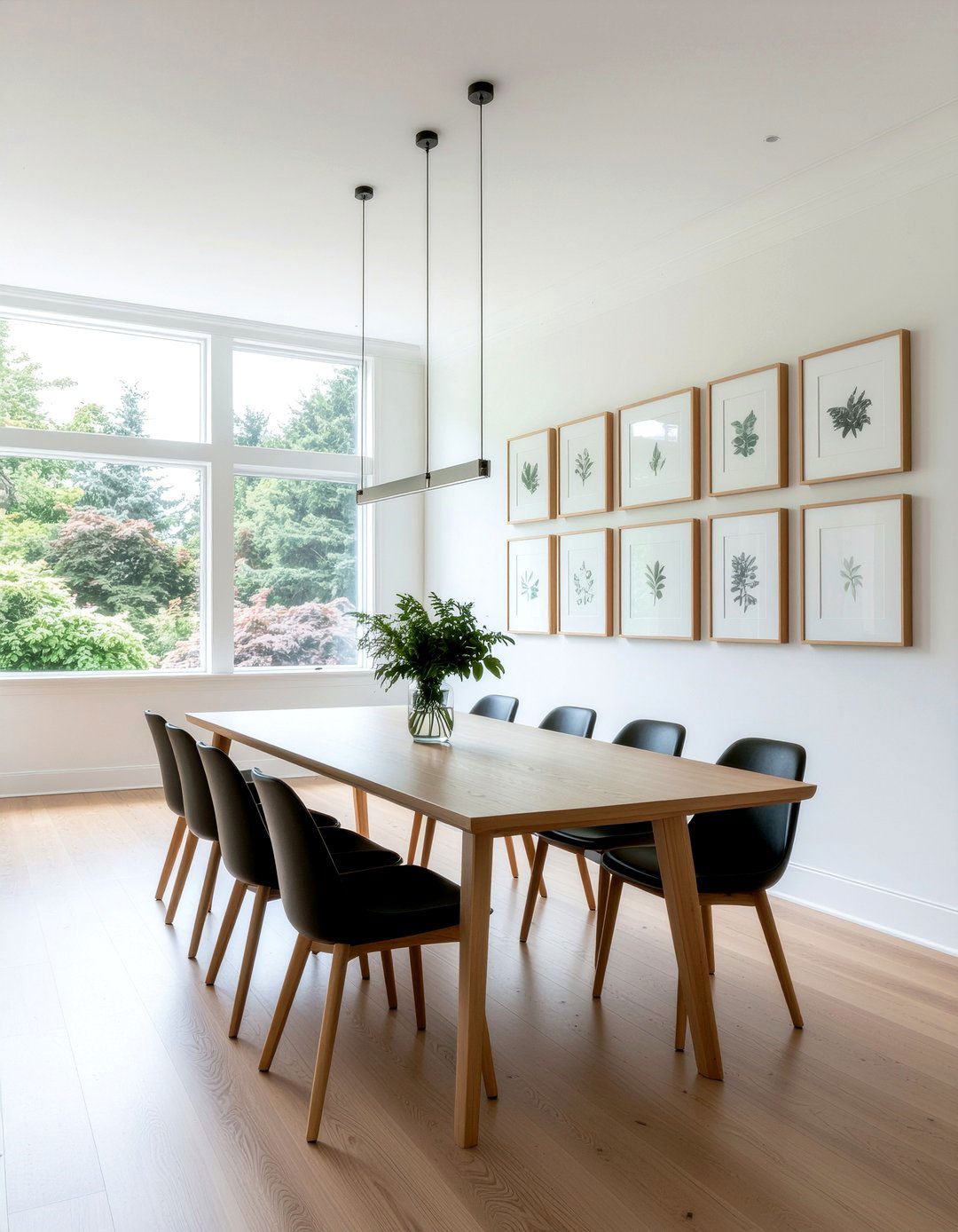 Floor To Ceiling Art Hanging - 30 dining room picture rail ideas