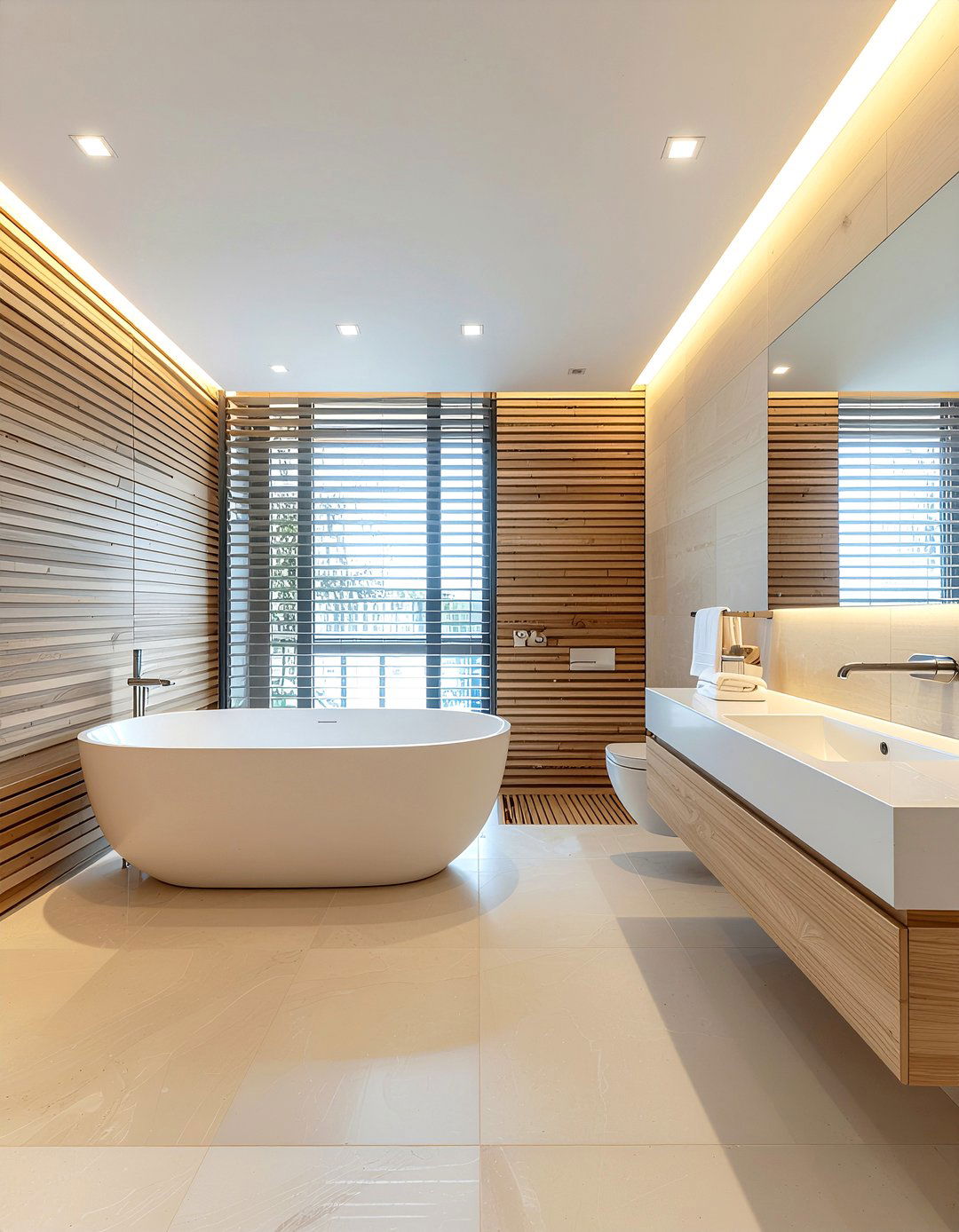 Floor To Ceiling Bathroom Panel - 30 bathroom paneling ideas