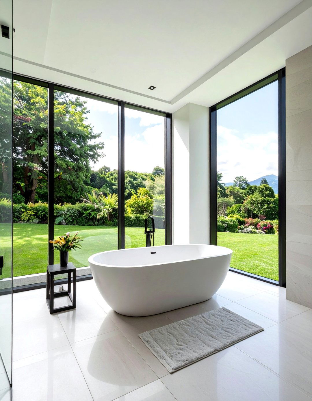 Floor To Ceiling Bathroom Window - 30 bathroom window statement ideas