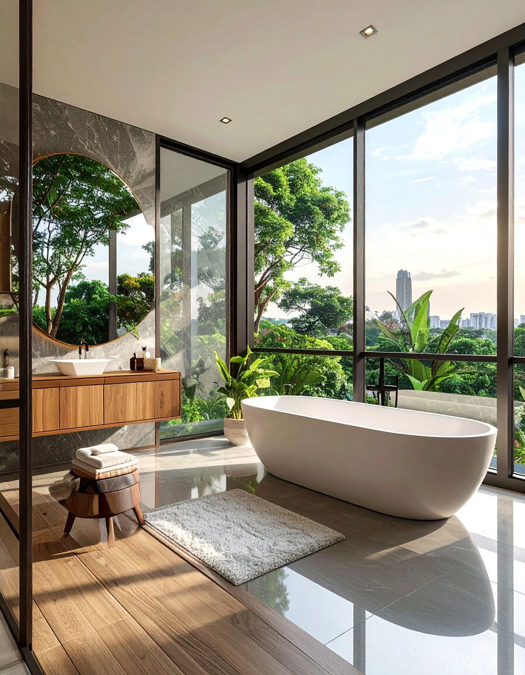 Floor To Ceiling Bathroom Window - 30 bathroom window ideas