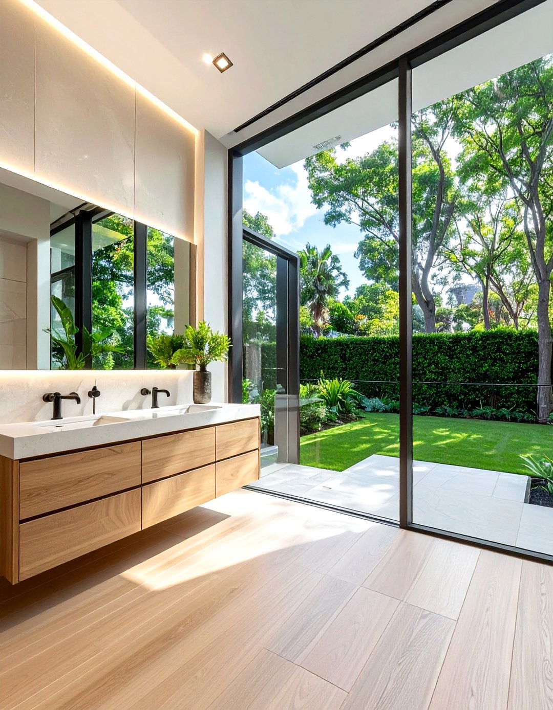 Floor To Ceiling Bathroom Windows - 30 bathroom natural lighting ideas