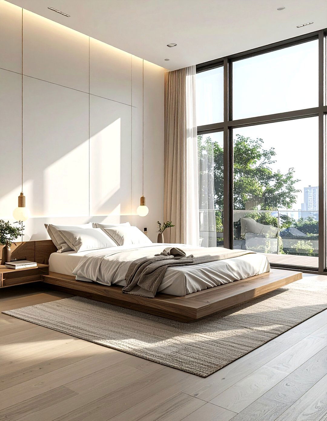 Floor To Ceiling Bedroom Window - 30 bedroom natural lighting ideas