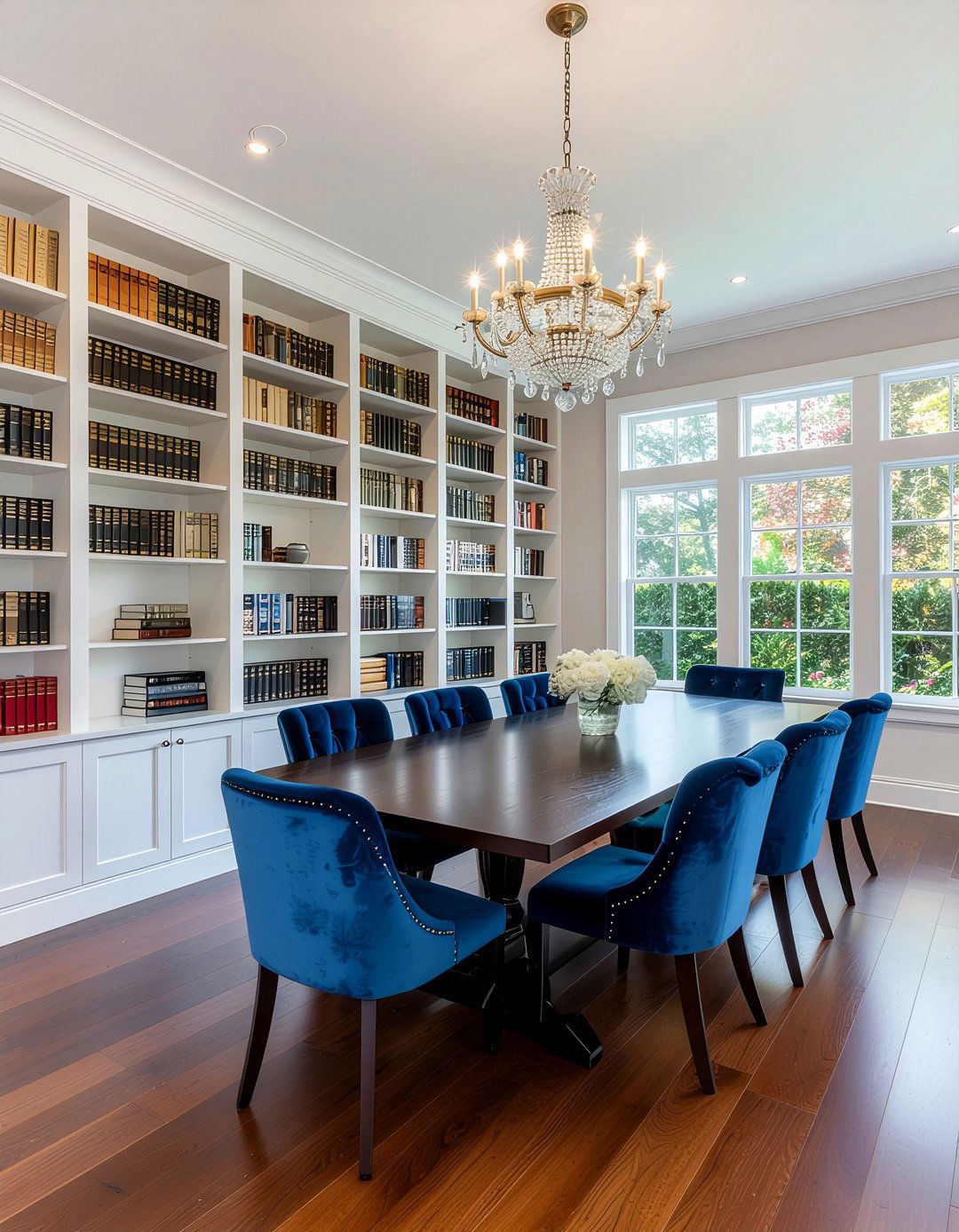Floor To Ceiling Bookshelf Dining Room - 30 dining room library combo ideas